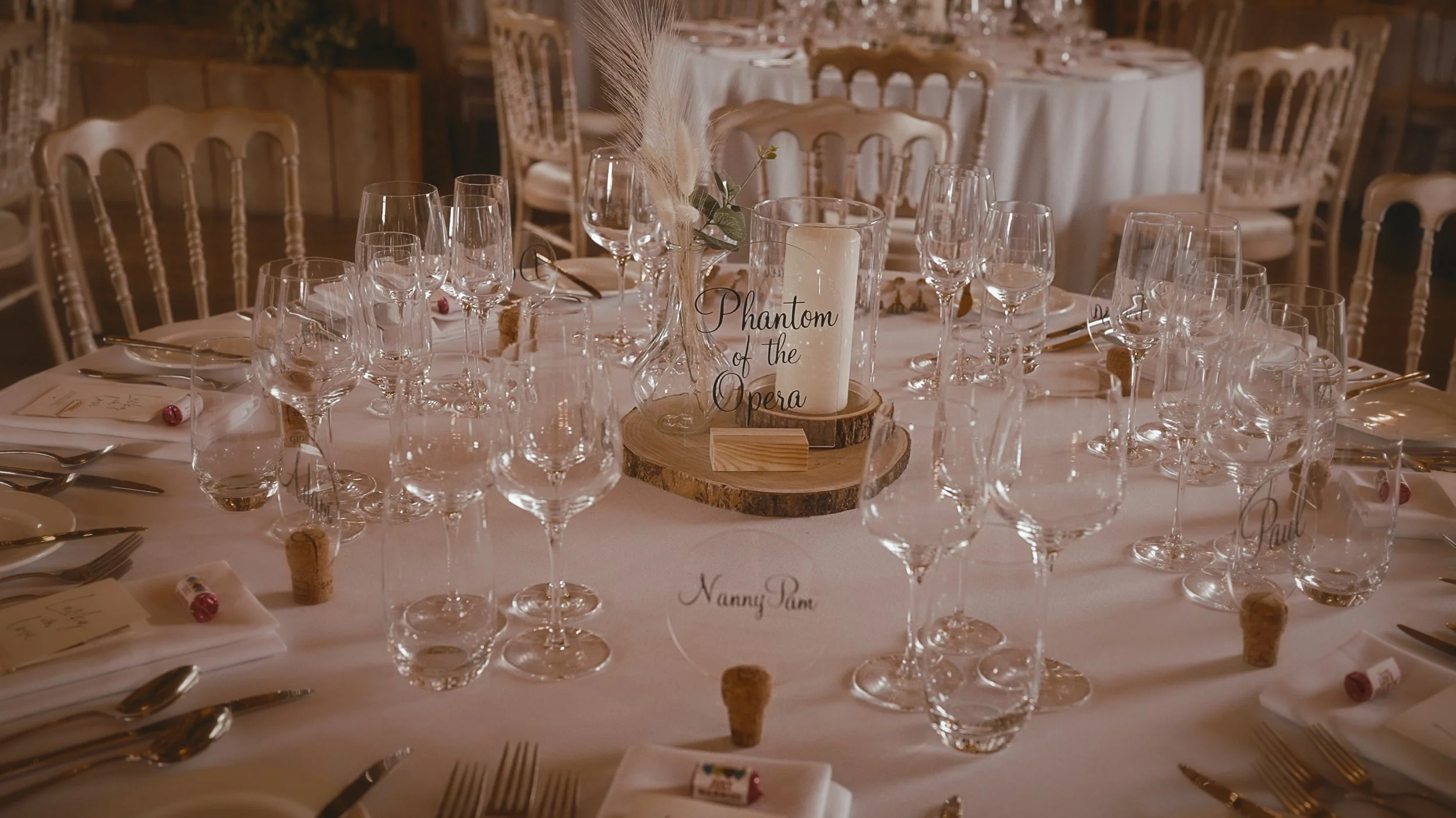 An image of a wedding at Winters Barns, captured by Kent wedding videographer Luke Batchelor Productions.