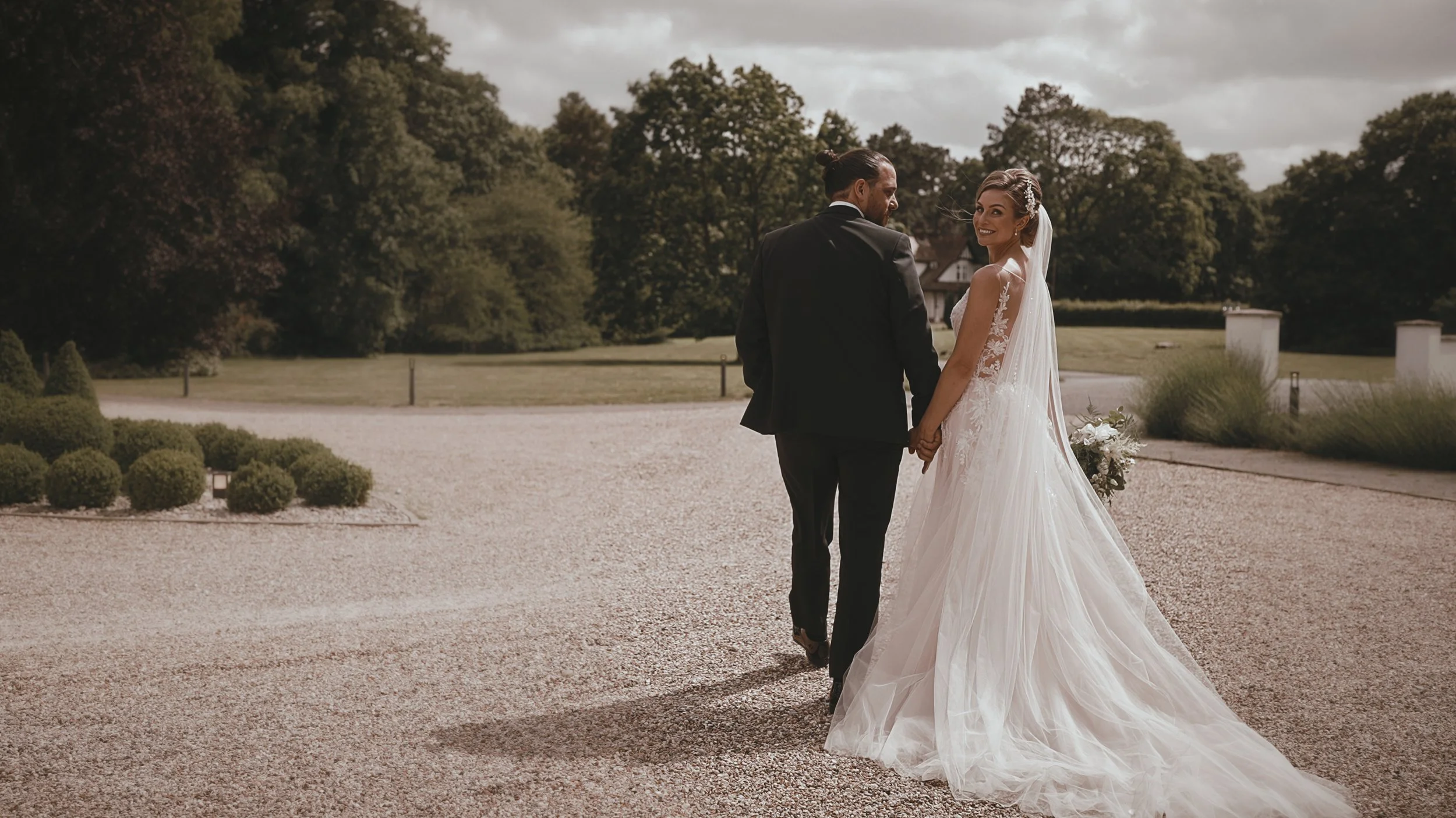 An editorial wedding videography shot, created by UK & Destination wedding videographer Luke Batchelor Productions