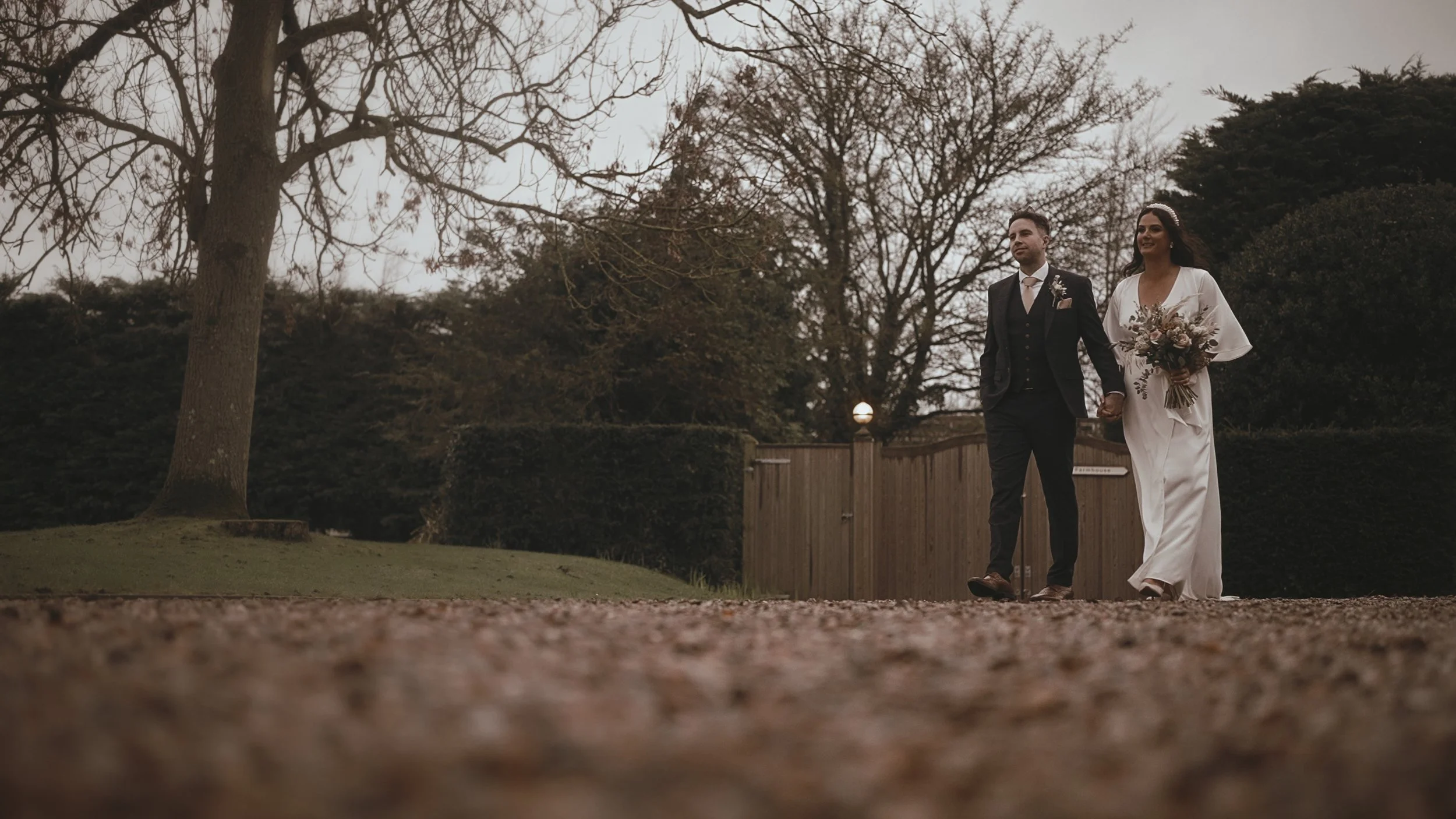 An image of a wedding at Winters Barns, captured by Kent wedding videographer Luke Batchelor Productions.