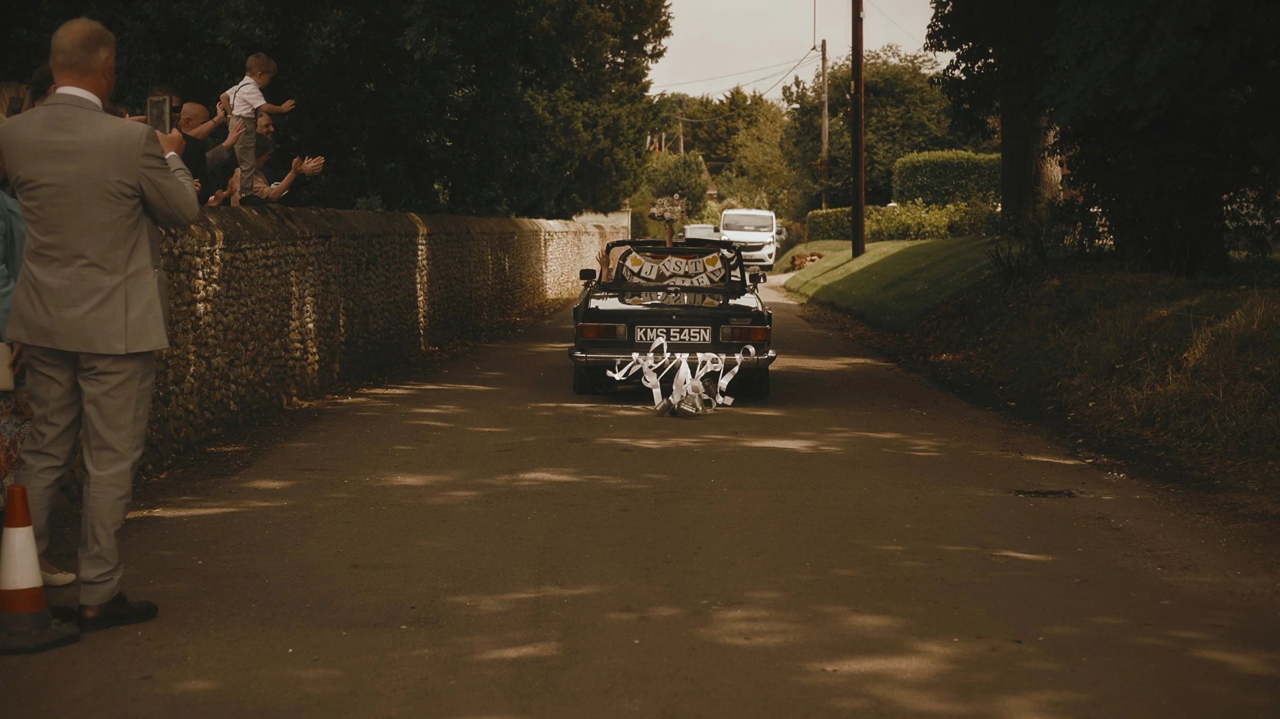 An image of a wedding in Norfolk, captured by wedding videographer Luke Batchelor Productions.
