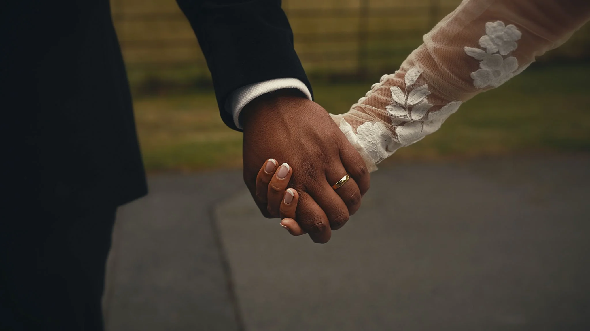 A cinematic wedding videography shot from a Pylewell Park wedding in Hampshire, captured by Luke Batchelor Productions.