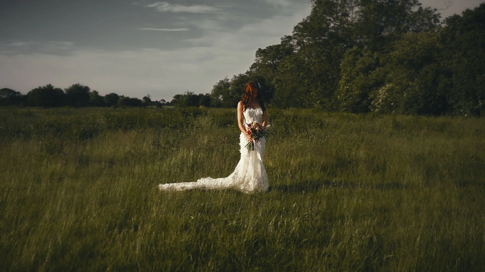 A cinematic wedding videography shot from a Pylewell Park wedding in Hampshire, captured by Luke Batchelor Productions.