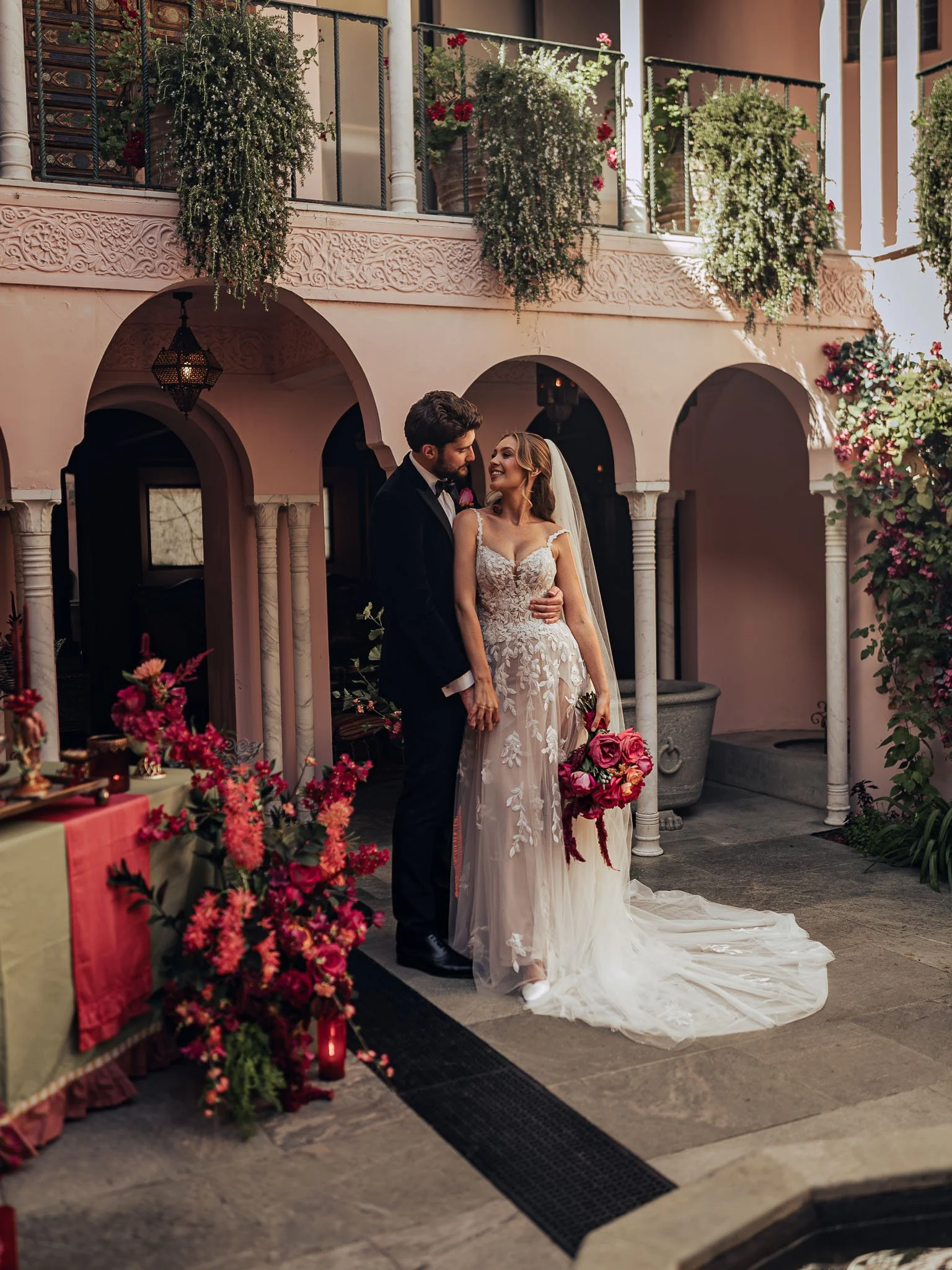 A wedding videography shot from a luxury black-tie wedding at Port Lympne Hotel, captured by videographer Luke Batchelor Productions.