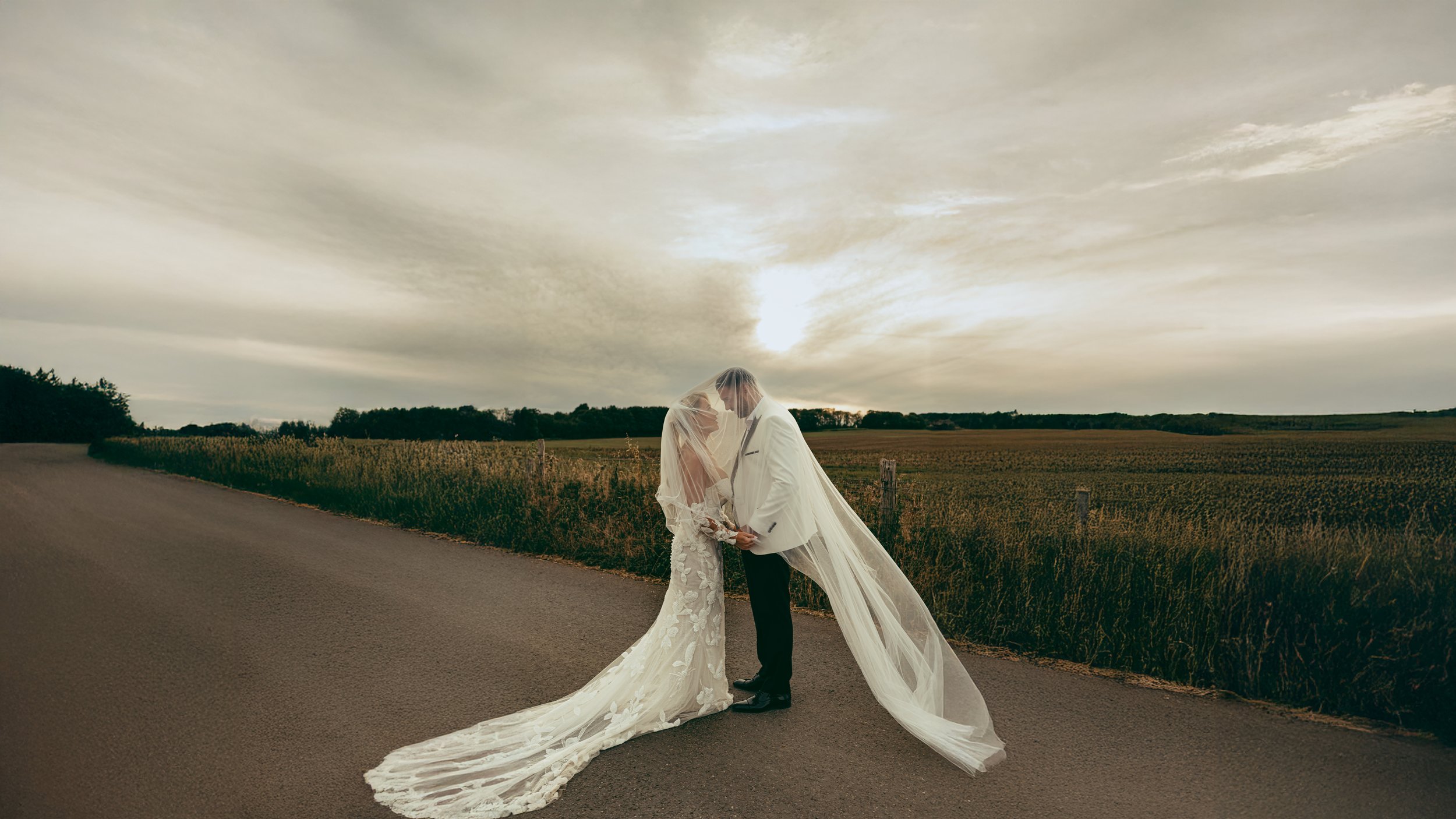 A destination wedding film with a white tuxedo aesthetic.