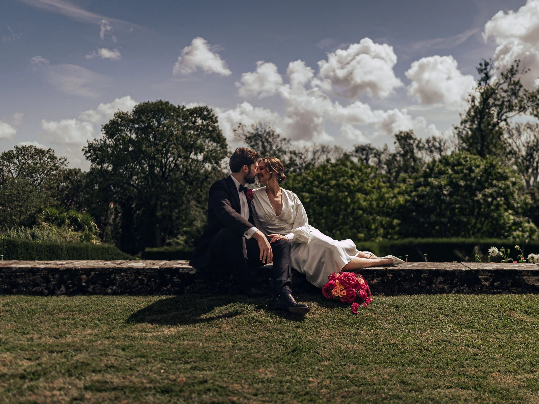 A wedding videography shot from a luxury black-tie wedding at Port Lympne Hotel, captured by videographer Luke Batchelor Productions.