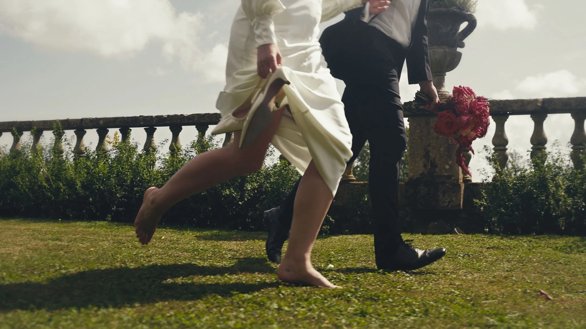 A wedding videography shot from a luxury black-tie wedding at Port Lympne Hotel, captured by videographer Luke Batchelor Productions.
