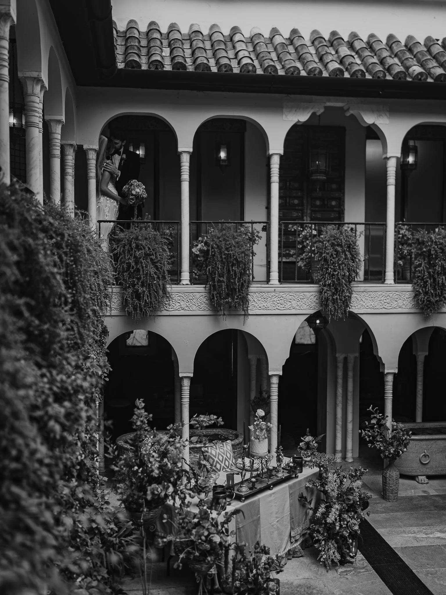 A wedding videography shot from a luxury black-tie wedding at Port Lympne Hotel, captured by videographer Luke Batchelor Productions.