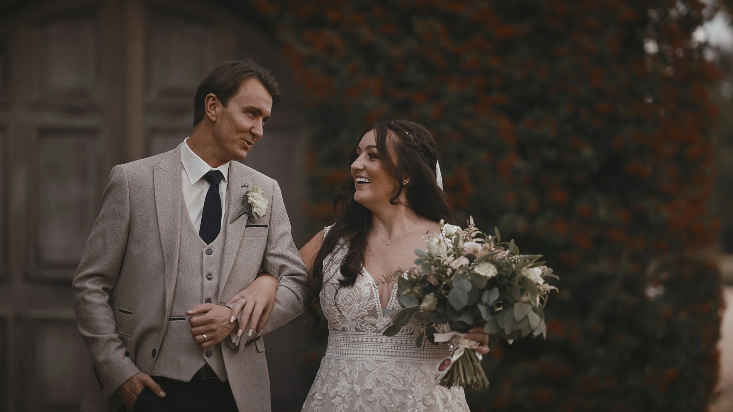 An image of a wedding at Winters Barns, captured by Kent wedding videographer Luke Batchelor Productions.