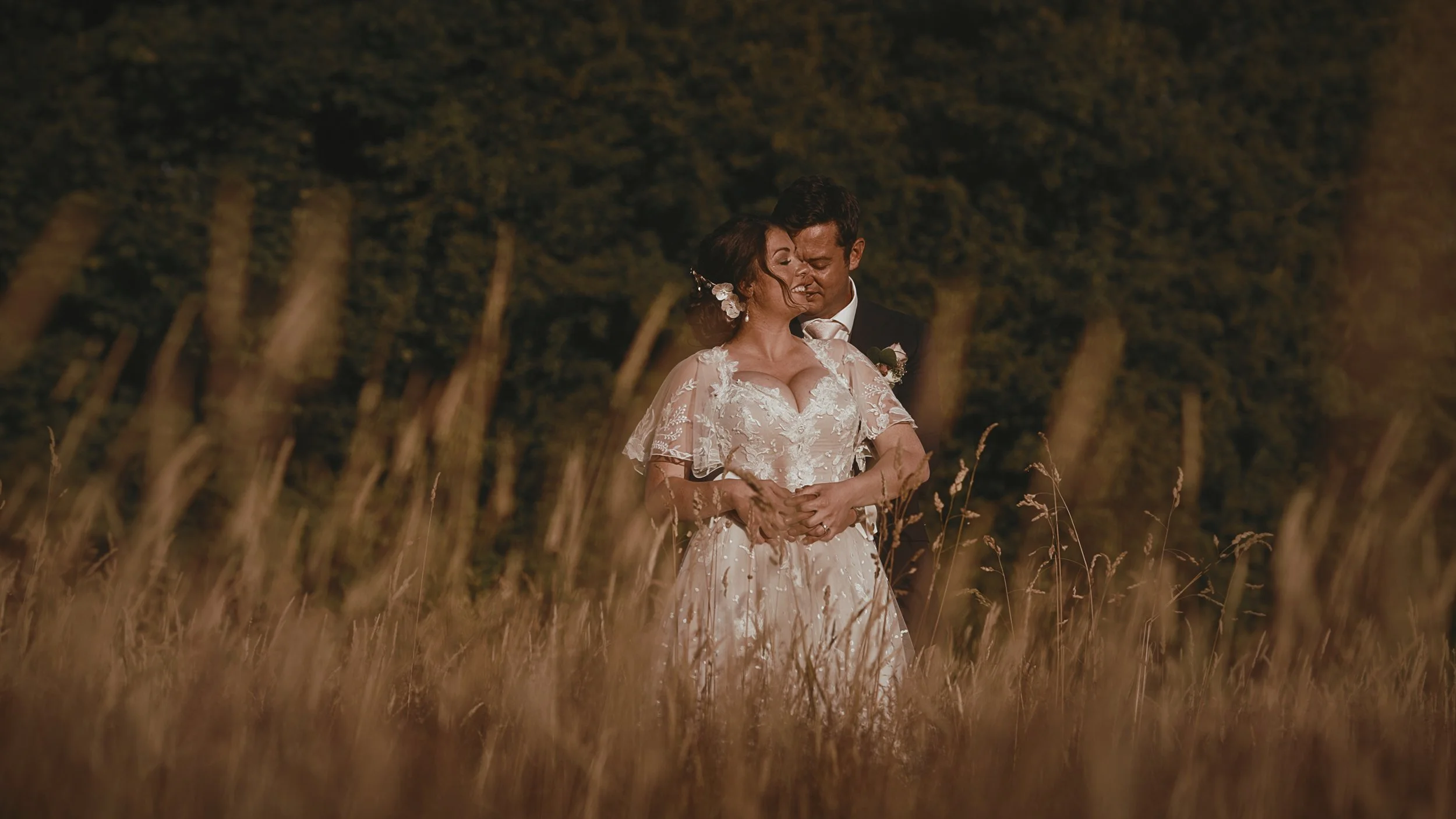 A cinematic wedding videography shot from a Pylewell Park wedding in Hampshire, captured by Luke Batchelor Productions.