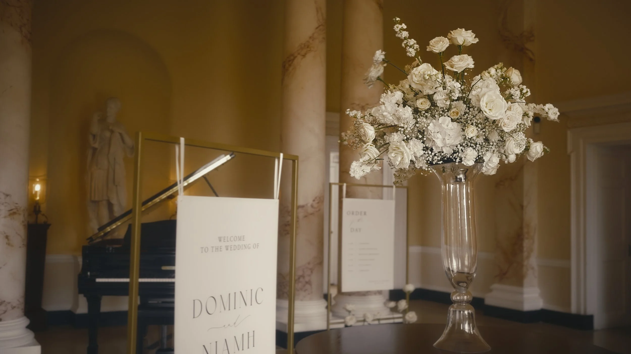 An elegant wedding videography shot, created by UK & Destination wedding videographer Luke Batchelor Productions