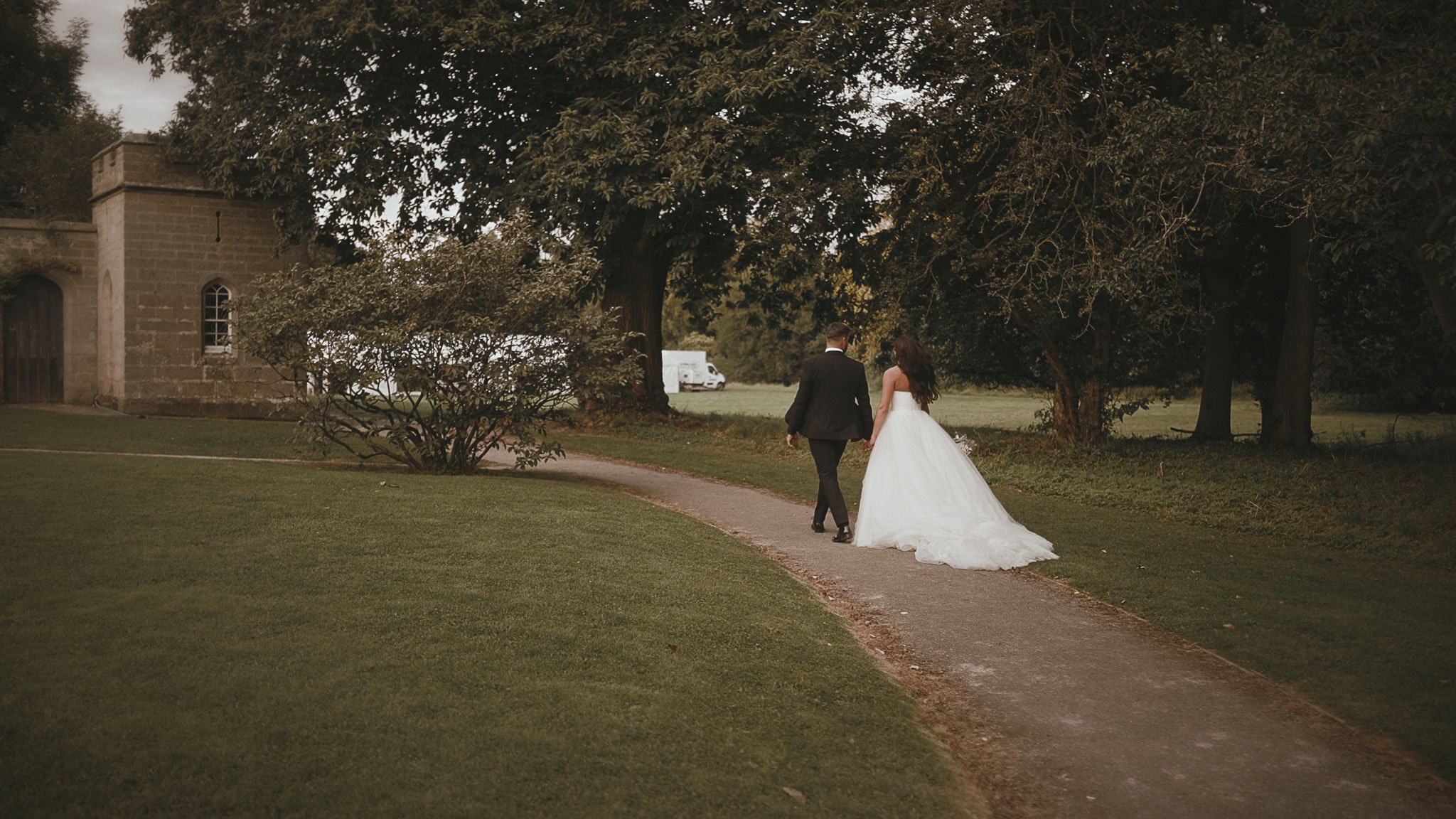An editorial-style luxurious black-tie wedding, filmed by black-tie wedding videographer Luke Batchelor Productions