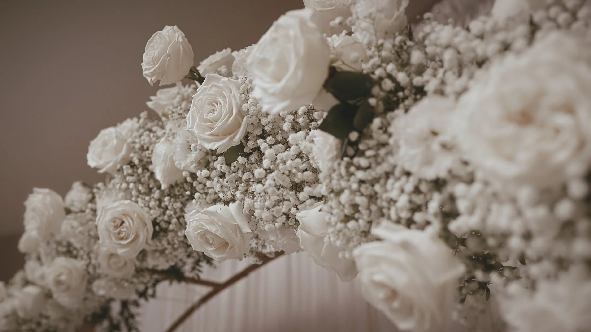 An elegant wedding videography shot, created by UK & Destination wedding videographer Luke Batchelor Productions