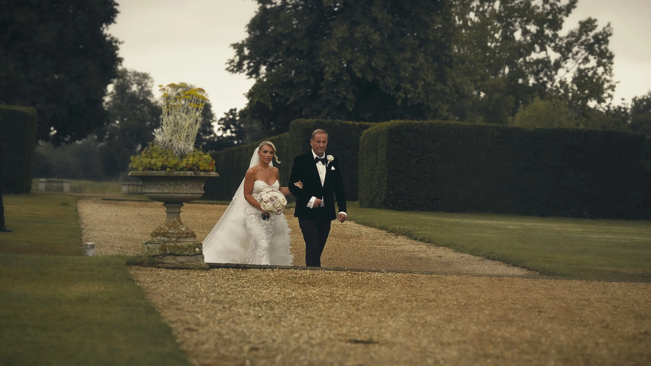 An editorial style wedding videography shot from a Buckinghamshire wedding, captured by videographer Luke Batchelor Productions.