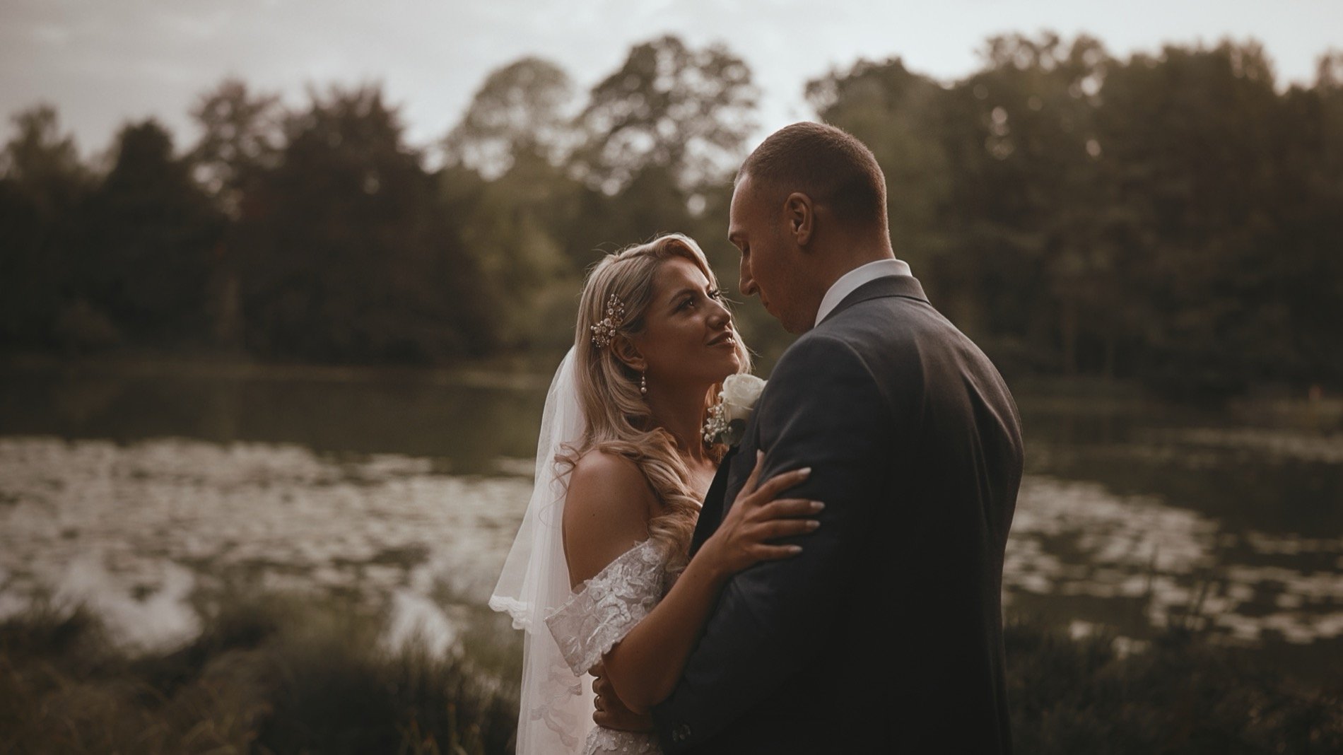 Editorial moments from a high class black tie wedding day at The Orangery in Maidstone, Kent.