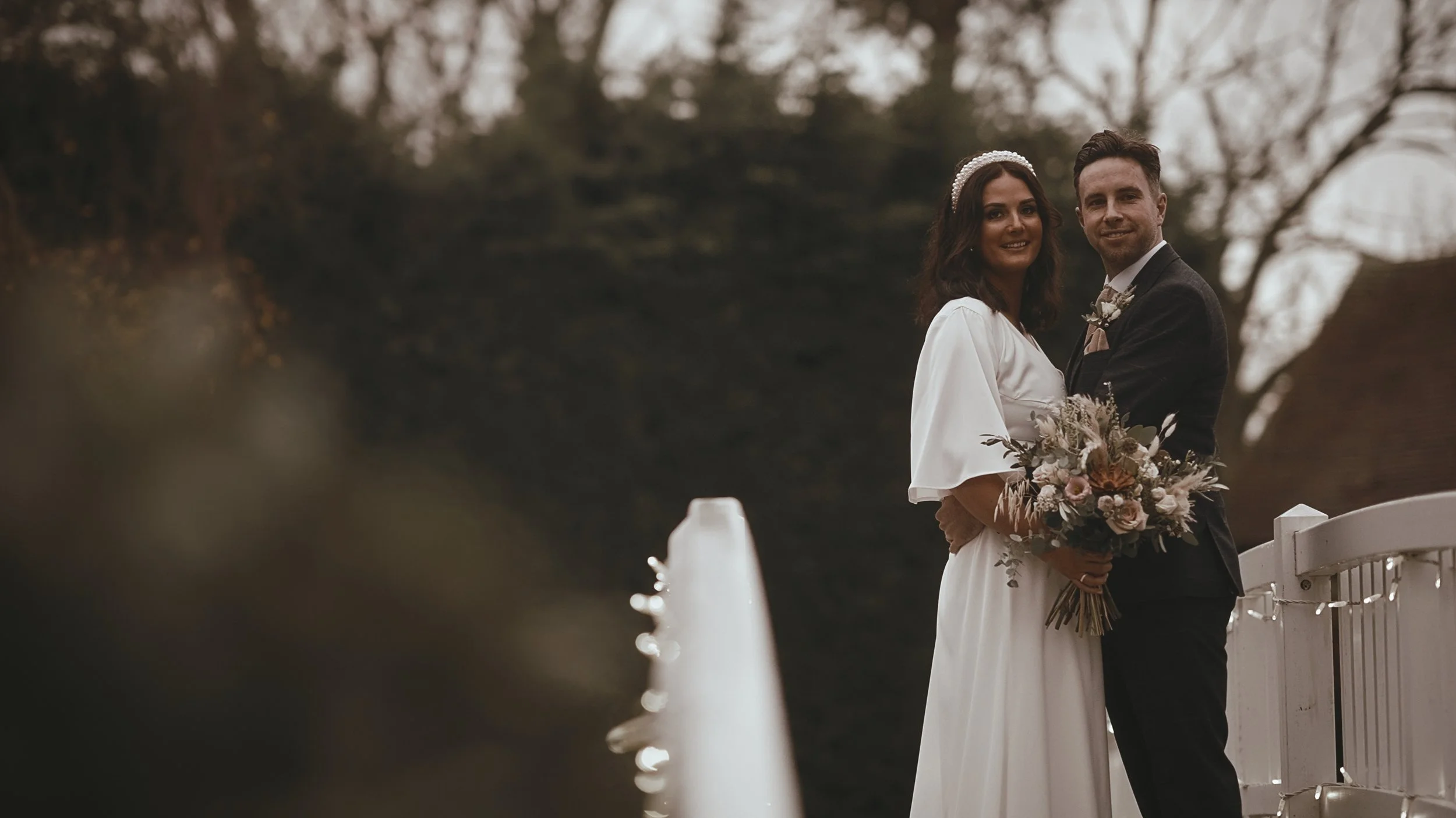 An image of a wedding at Winters Barns, captured by Kent wedding videographer Luke Batchelor Productions.