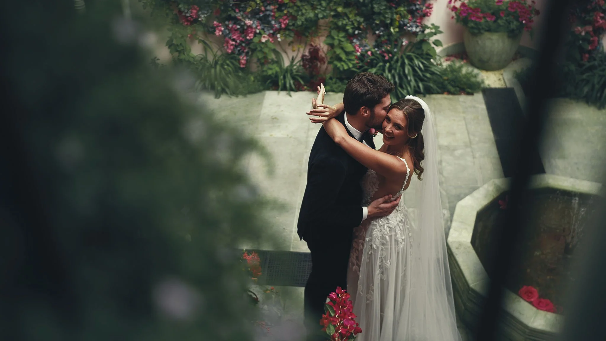 A wedding videography shot from a luxury black-tie wedding at Port Lympne Hotel, captured by videographer Luke Batchelor Productions.