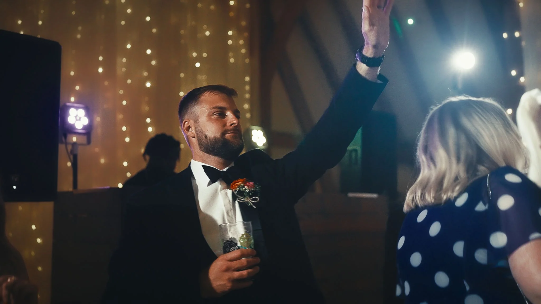 A cinematic wedding videography shot from a Pylewell Park wedding in Hampshire, captured by Luke Batchelor Productions.