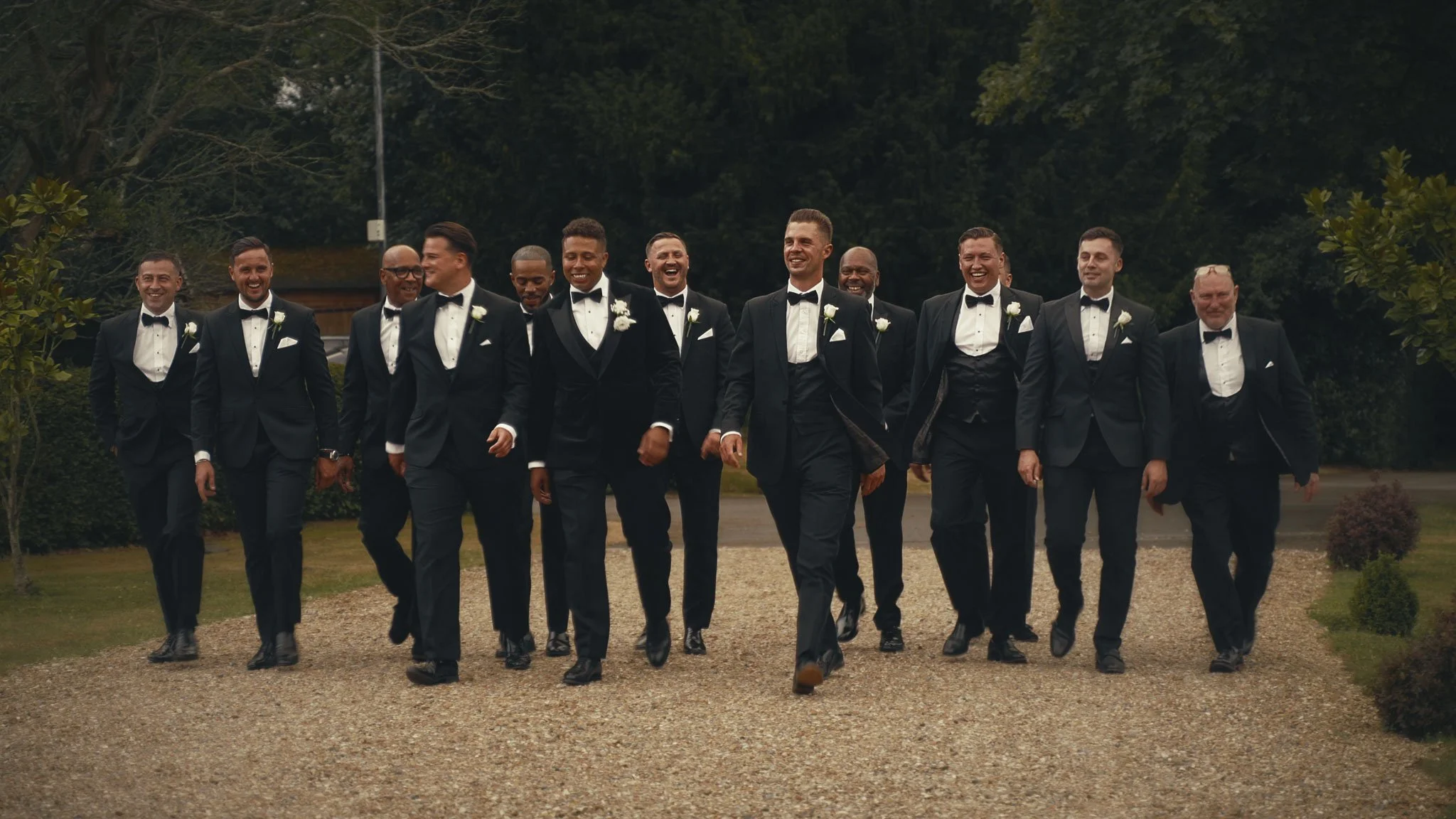 A cinematic wedding videography shot from an Oxfordshire wedding, captured by videographer Luke Batchelor Productions.