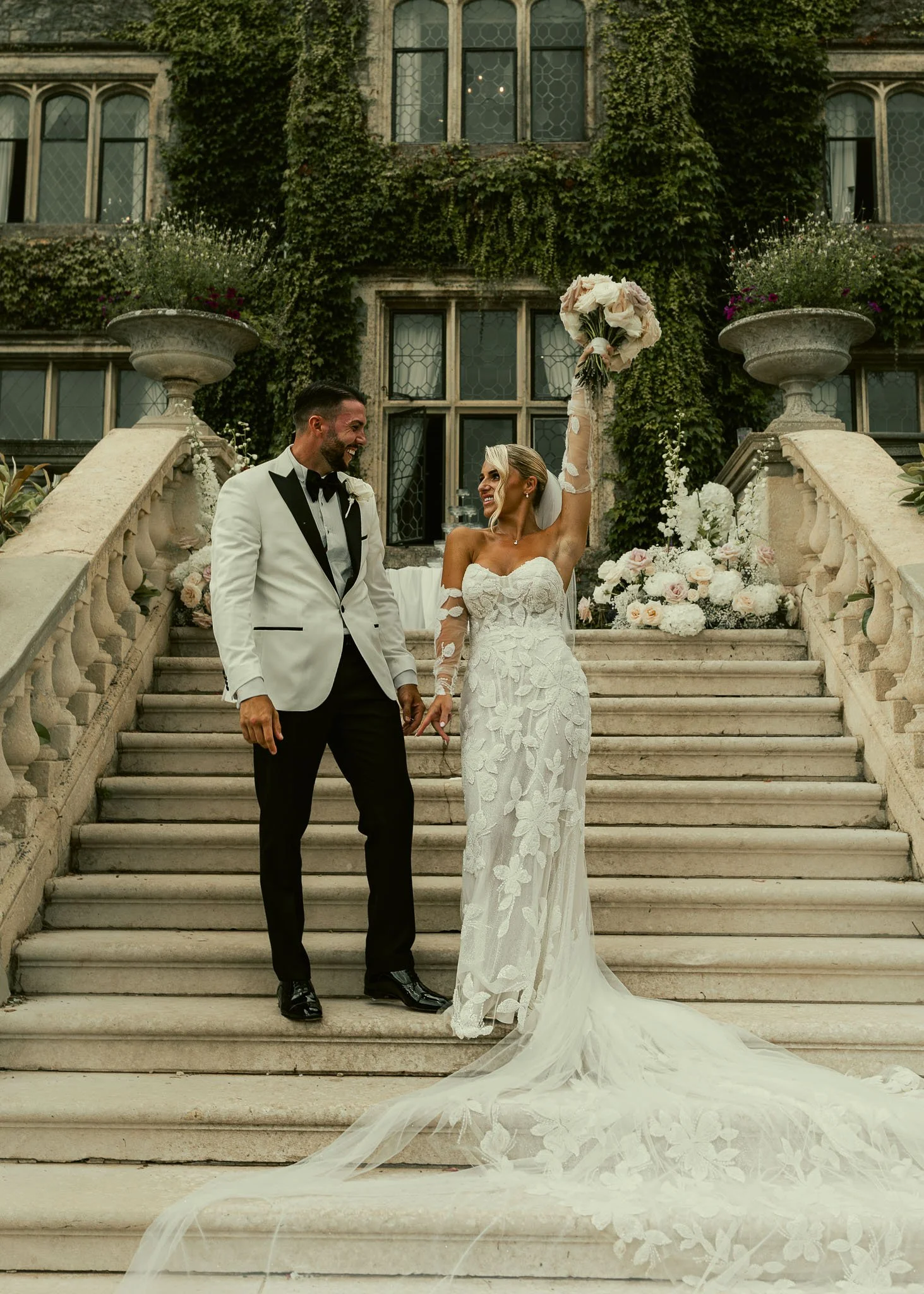 A luxury Eastwell Manor wedding, filmed and photographed by Kent wedding videographer Luke Batchelor Productions.
