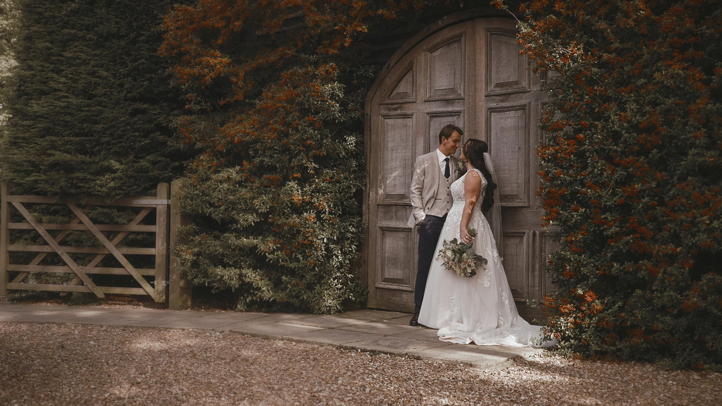 An image of a wedding at Winters Barns, captured by Kent wedding videographer Luke Batchelor Productions.