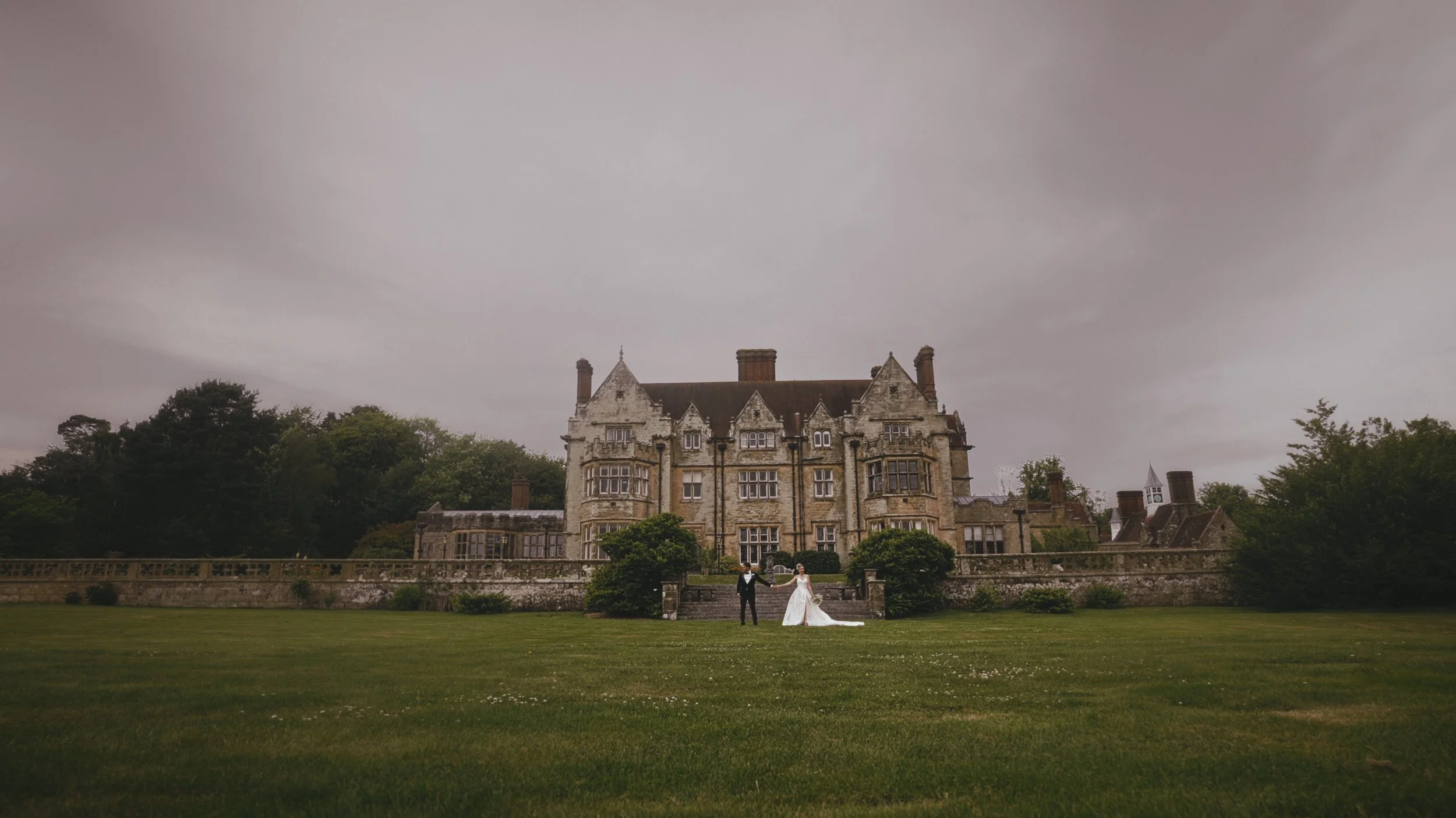 A shot from a wedding at Balcombe Place in Sussex, captured by wedding videographer Luke Batchelor Productions.