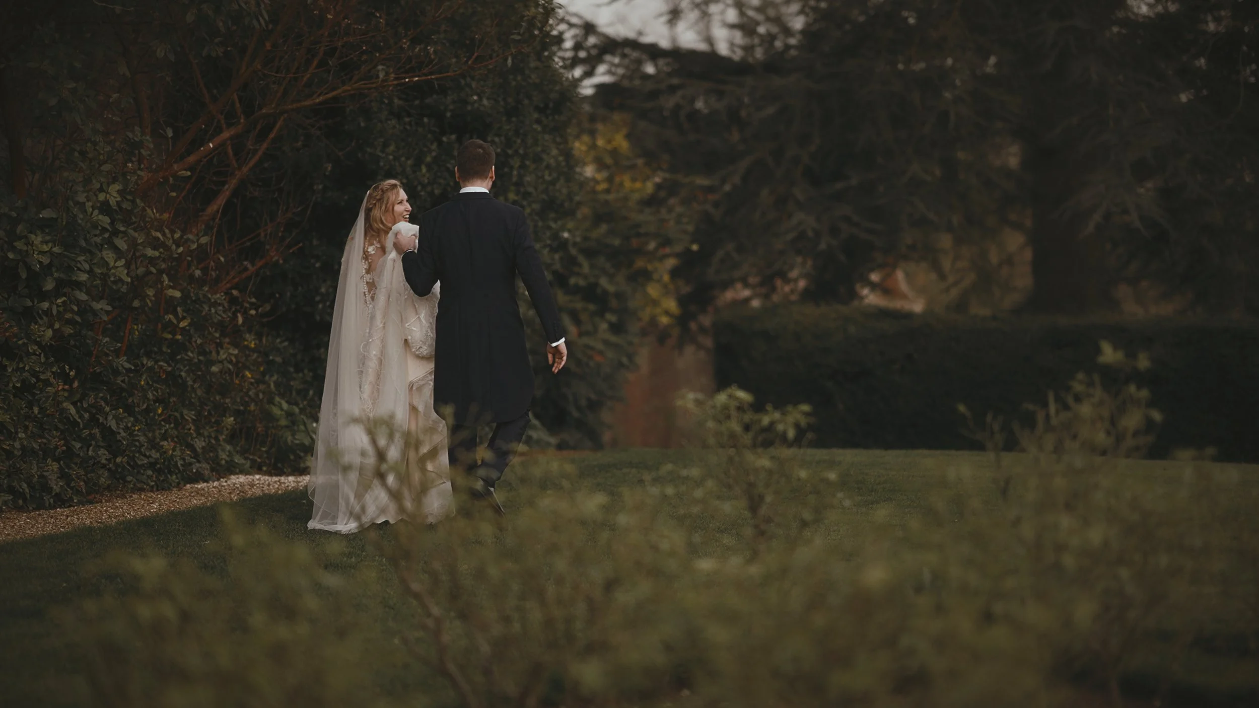 A cinematic wedding videography shot from a Pylewell Park wedding in Hampshire, captured by Luke Batchelor Productions.