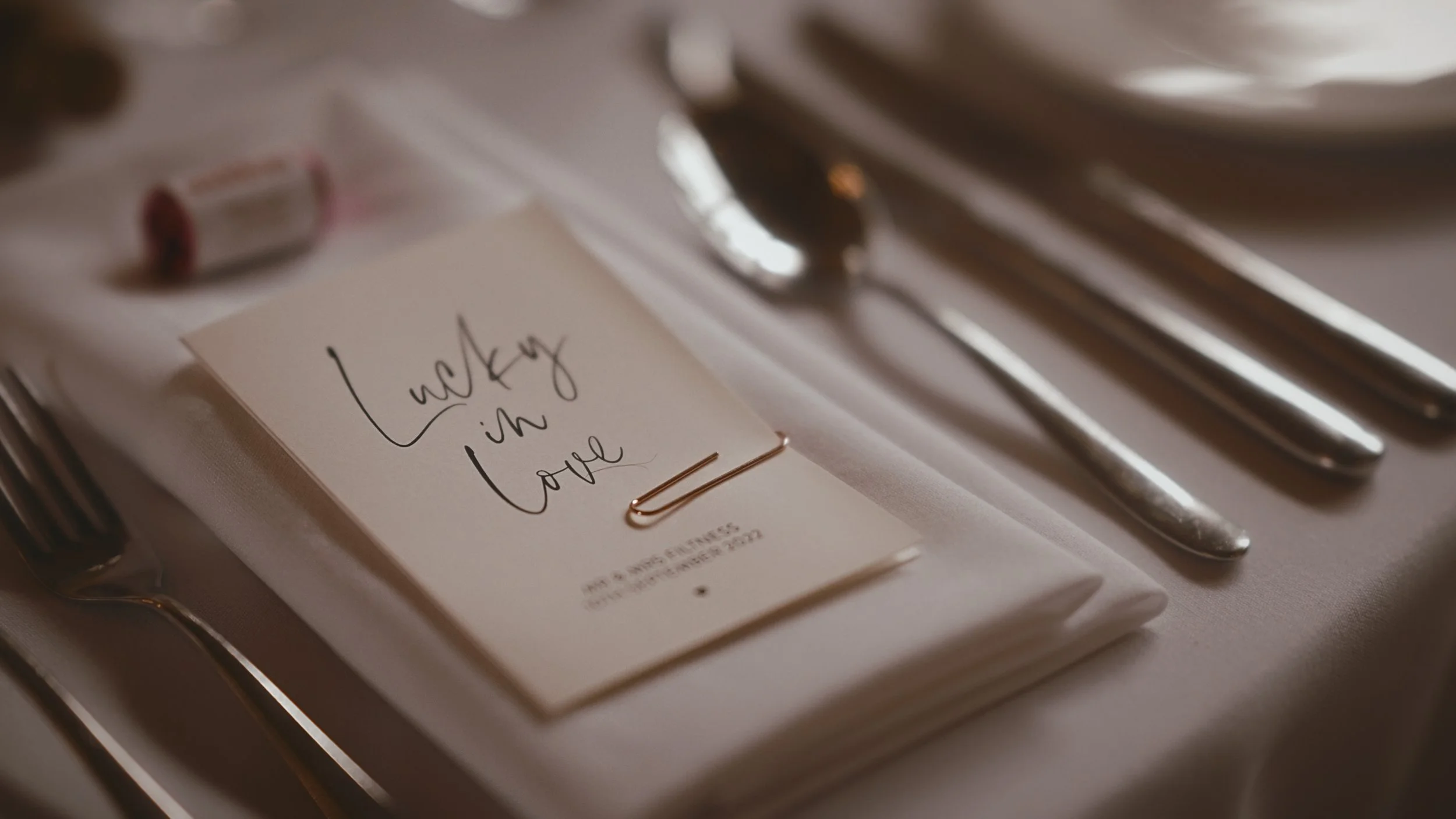 An image of a wedding at Winters Barns, captured by Kent wedding videographer Luke Batchelor Productions.