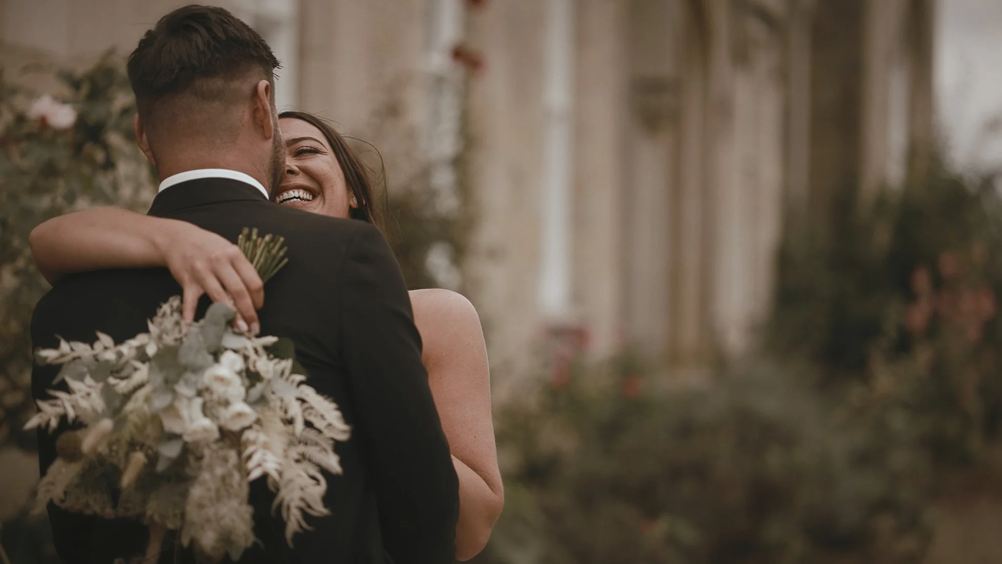 A wedding videography shot from an Oxnead Hall wedding, captured by Norfolk videographer Luke Batchelor Productions.