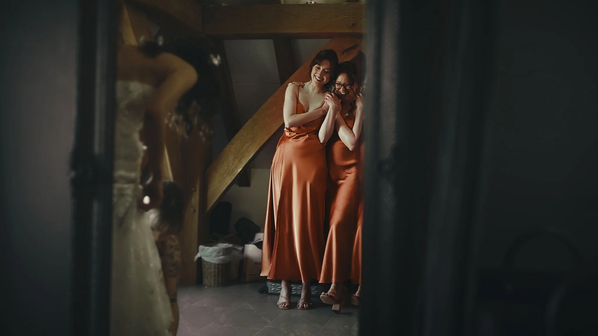 A black-tie wedding from The Old Kent Barn, filmed by Kent wedding videographer Luke Batchelor Productions