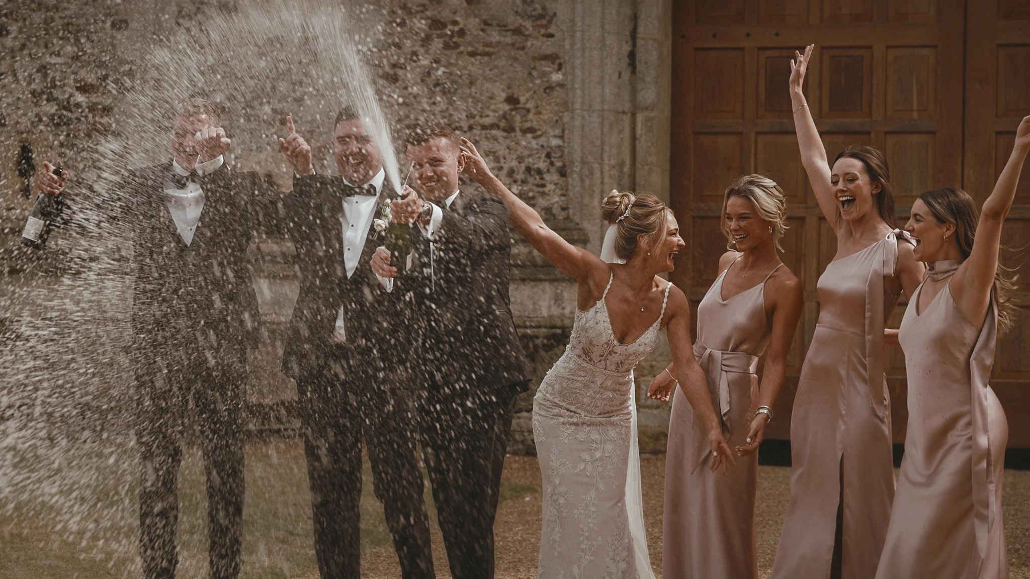 An image of a wedding in Norfolk, captured by wedding videographer Luke Batchelor Productions.