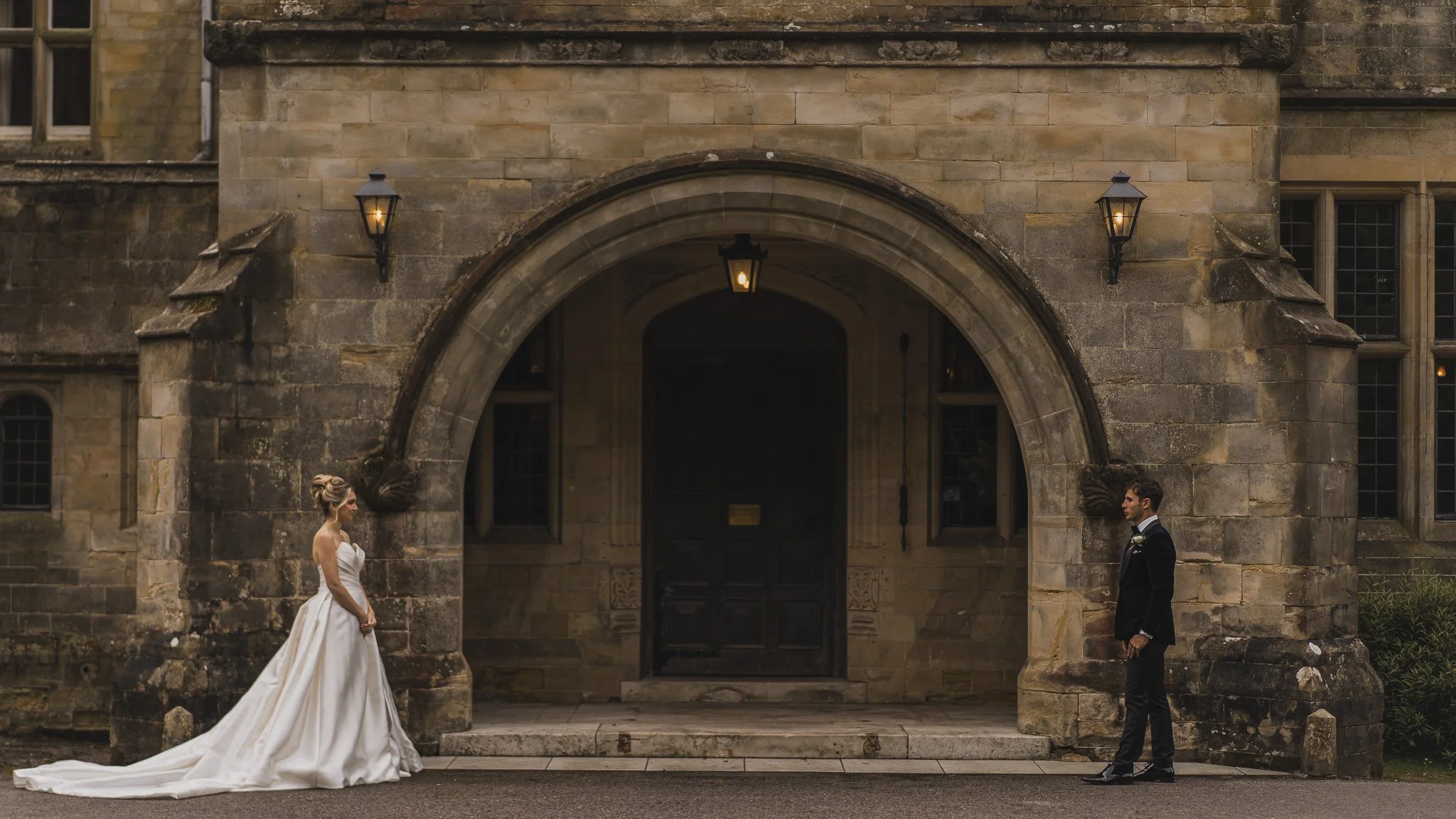 A shot from a wedding at Balcombe Place in Sussex, captured by wedding videographer Luke Batchelor Productions.