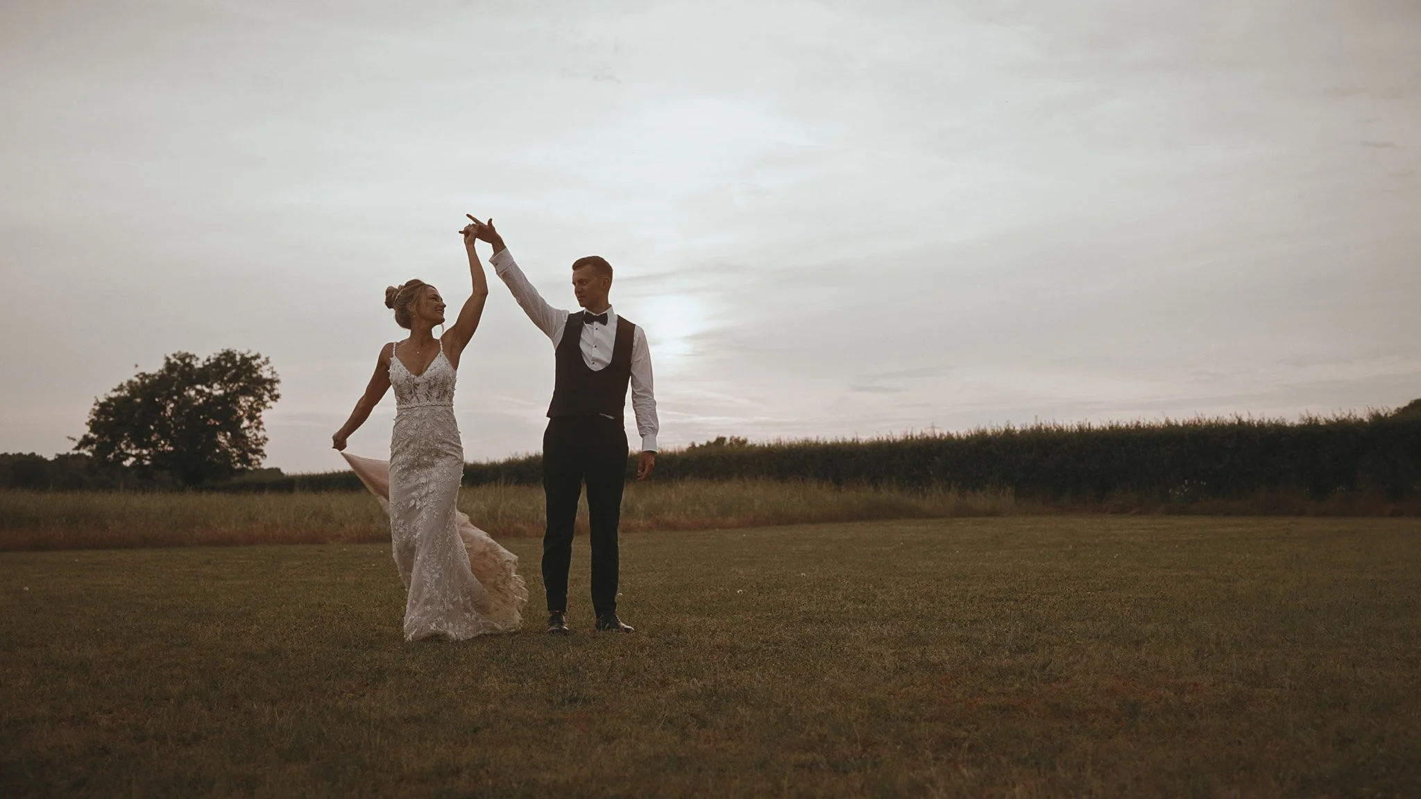 An image of a wedding in Norfolk, captured by wedding videographer Luke Batchelor Productions.