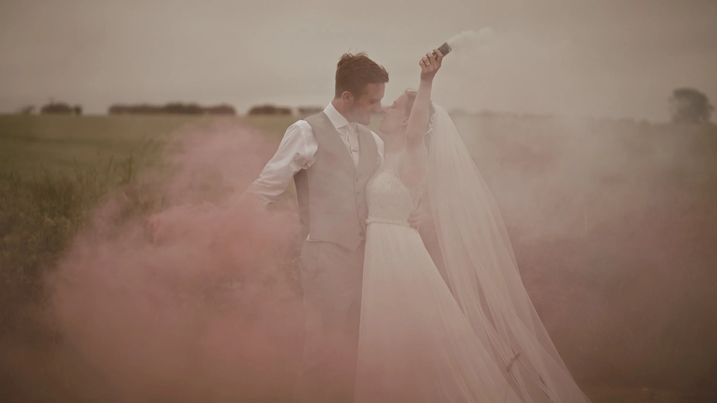 An image of a wedding in Norfolk, captured by wedding videographer Luke Batchelor Productions.