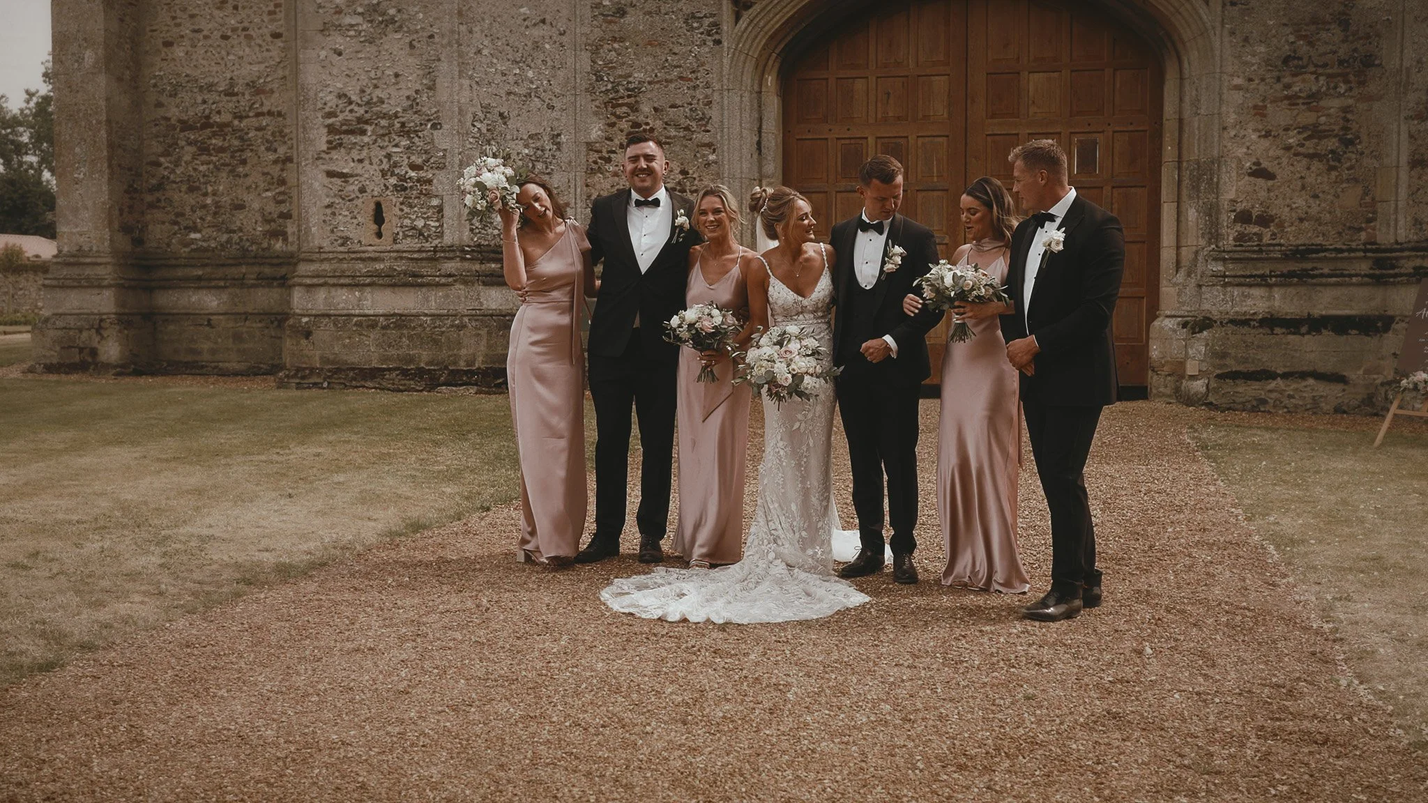 An image of a wedding in Norfolk, captured by wedding videographer Luke Batchelor Productions.