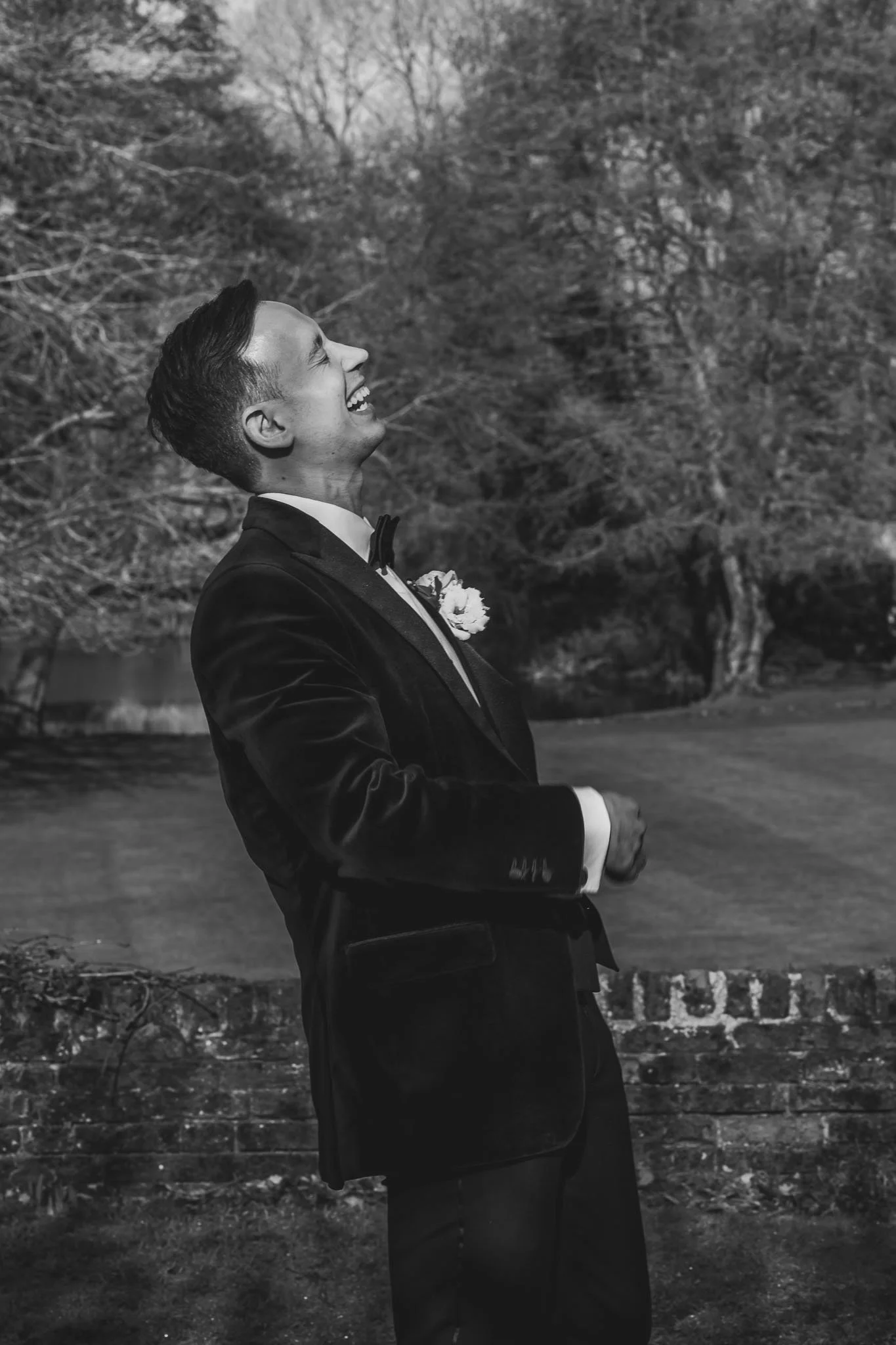 A black-tie winter wedding at Leez Priory wedding venue in Essex, filmed and photographed by Luke Batchelor Productions.