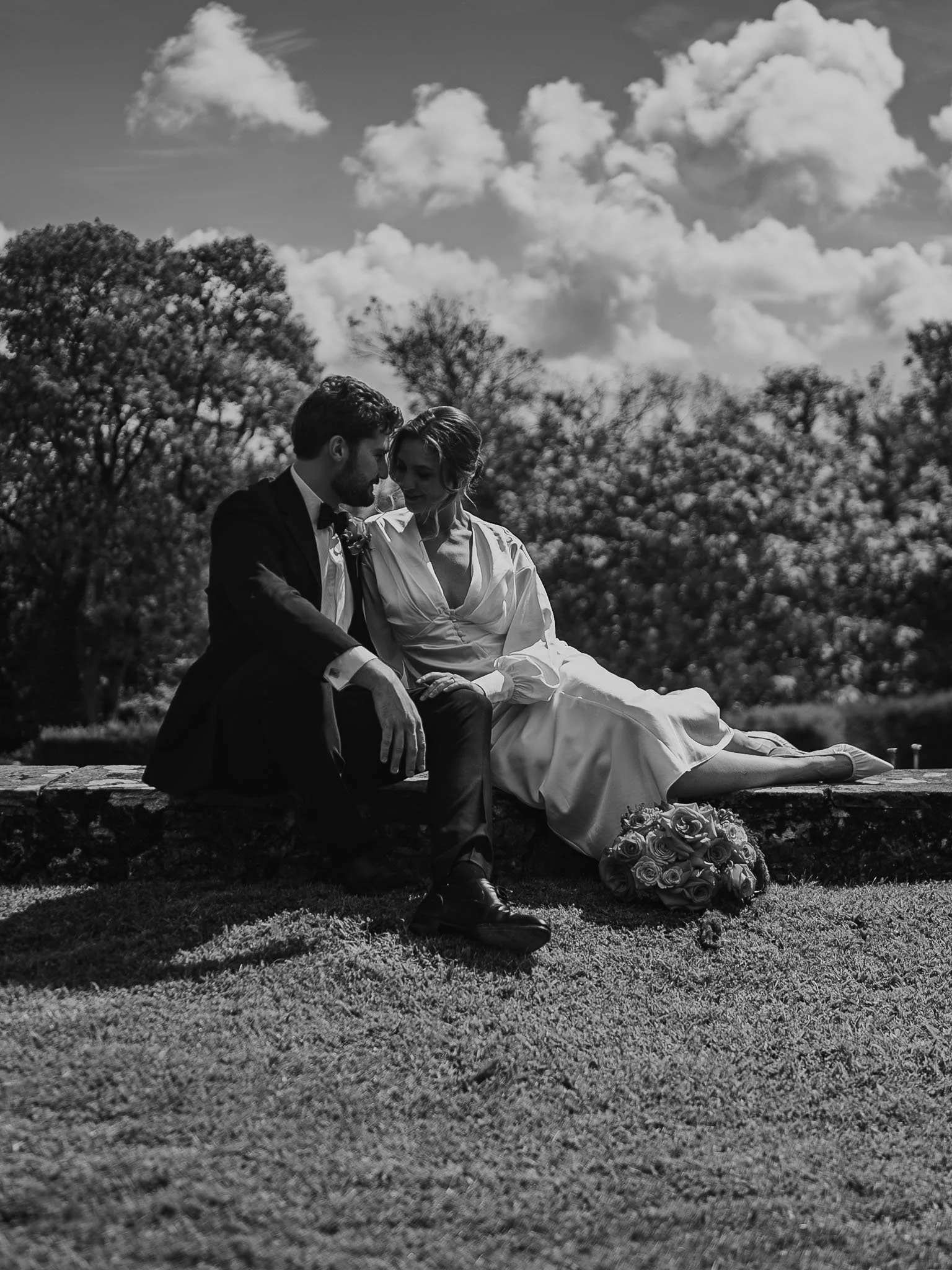 A wedding videography shot from a luxury black-tie wedding at Port Lympne Hotel, captured by videographer Luke Batchelor Productions.
