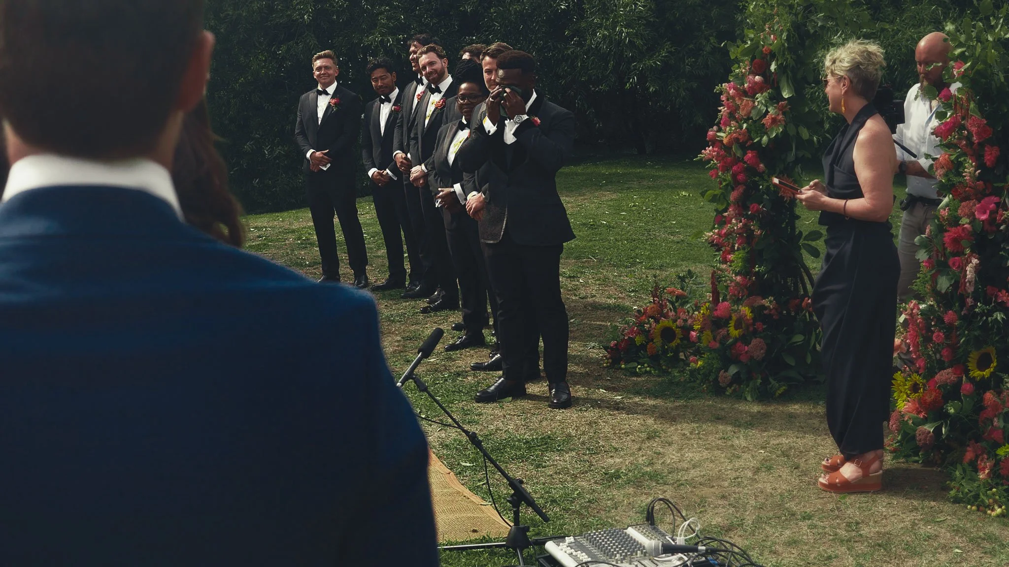 A cinematic wedding videography shot from an Oxfordshire wedding, captured by videographer Luke Batchelor Productions.