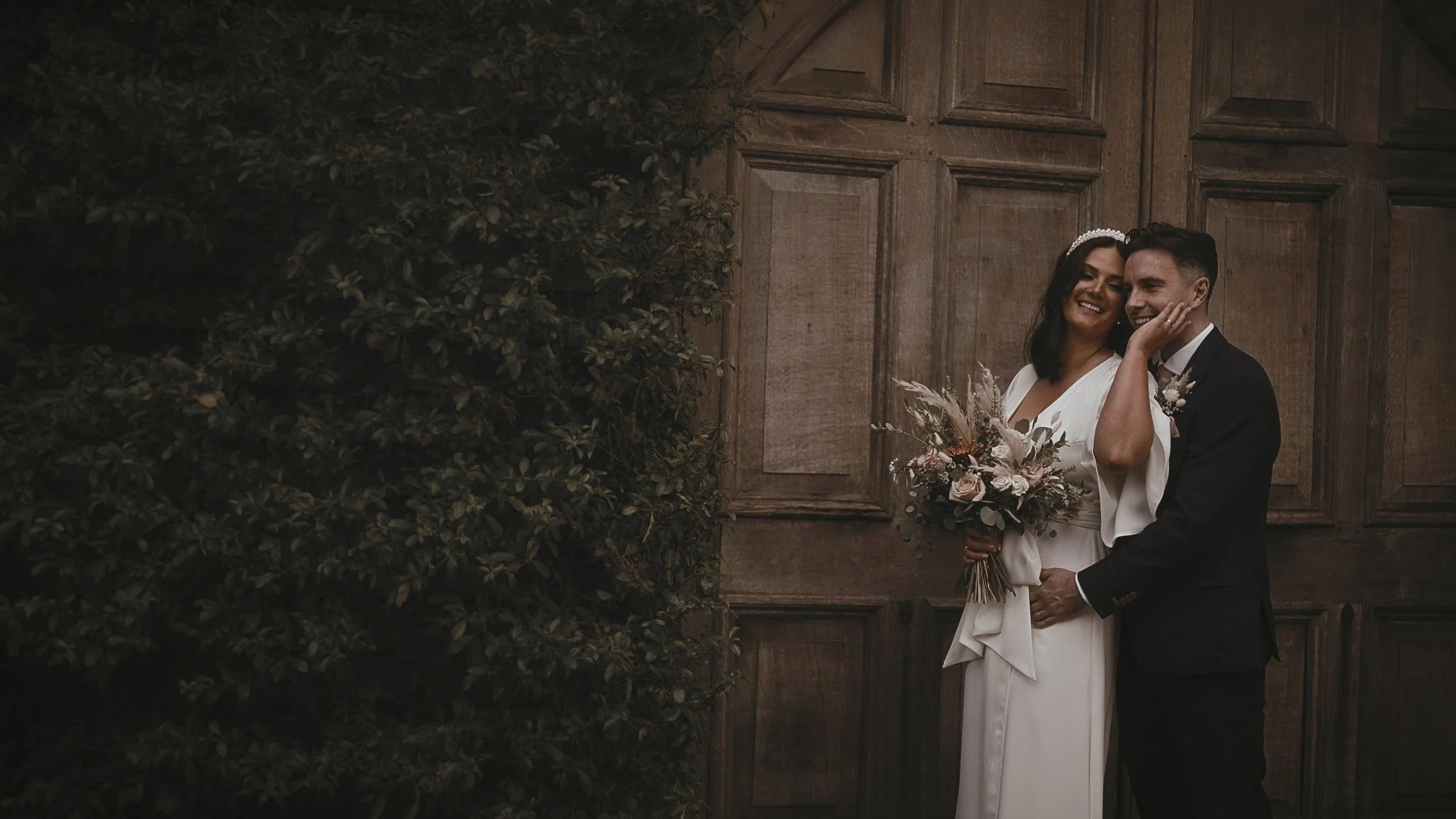 An image of a wedding at Winters Barns, captured by Kent wedding videographer Luke Batchelor Productions.