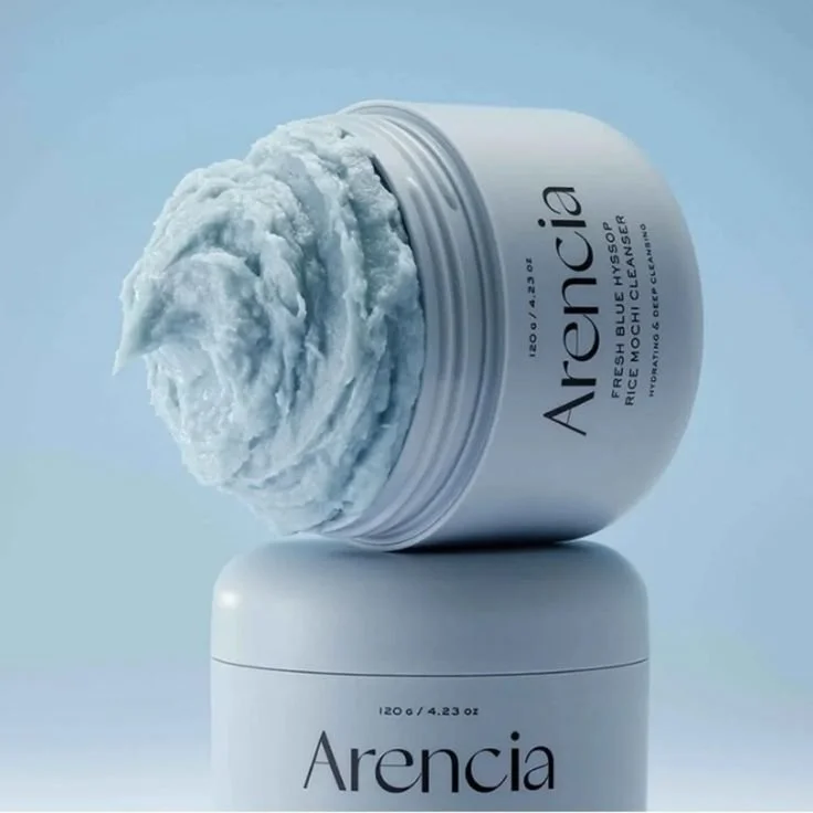Arencia Fresh Blue Hyssop Rice Mochi Cleanser