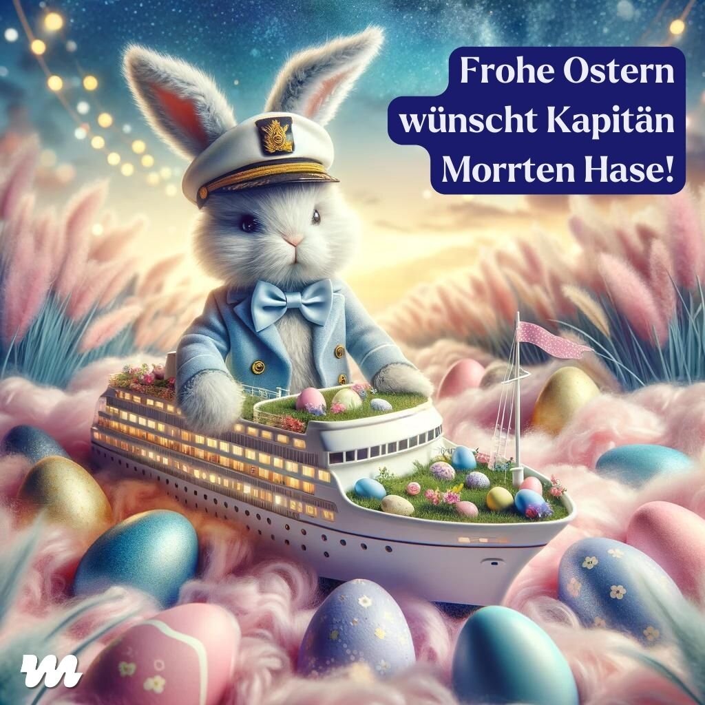 Kapit&auml;n Morrten Hase w&uuml;nscht Euch frohe Ostern - und ich schlie&szlig;e mich nat&uuml;rlich an! Genie&szlig;t die Feiertage!