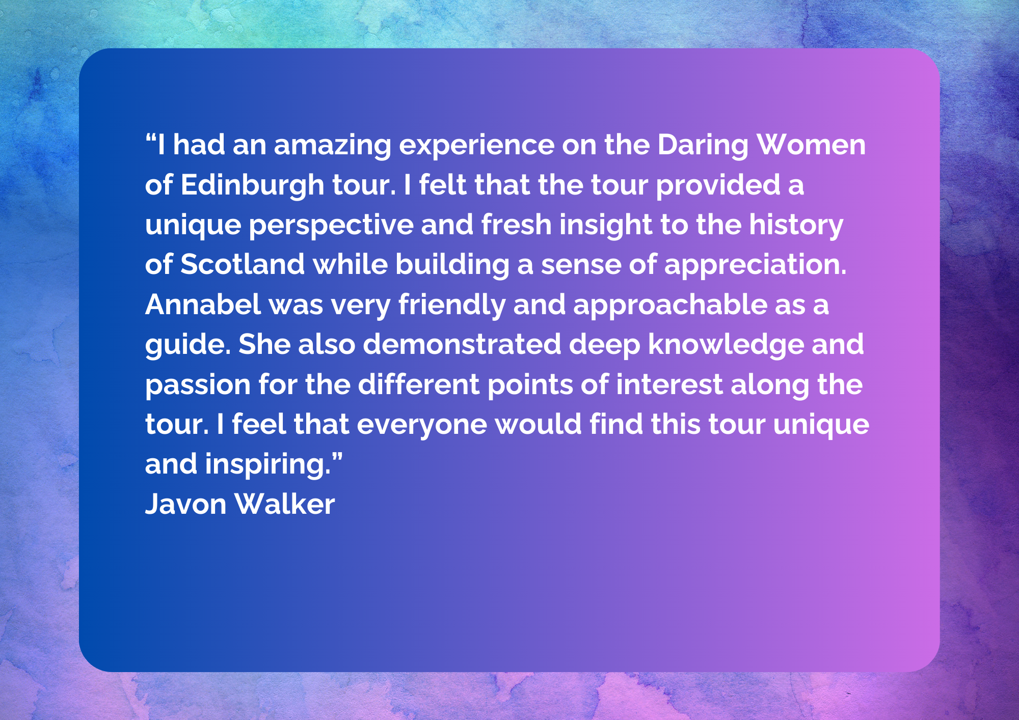 Daring Women of Edinburgh review Javon Walker 2023-2.png