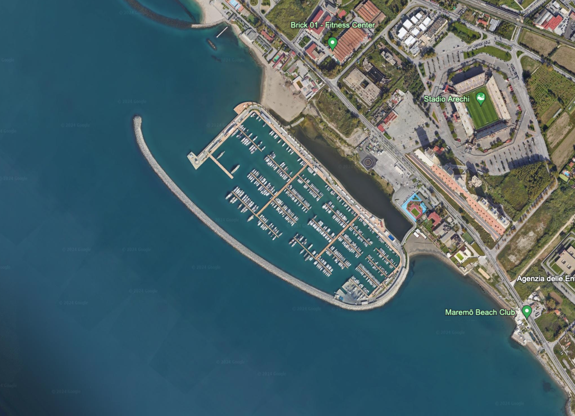 Marina di Arechi - Google map - Skipper Trasferimento barche