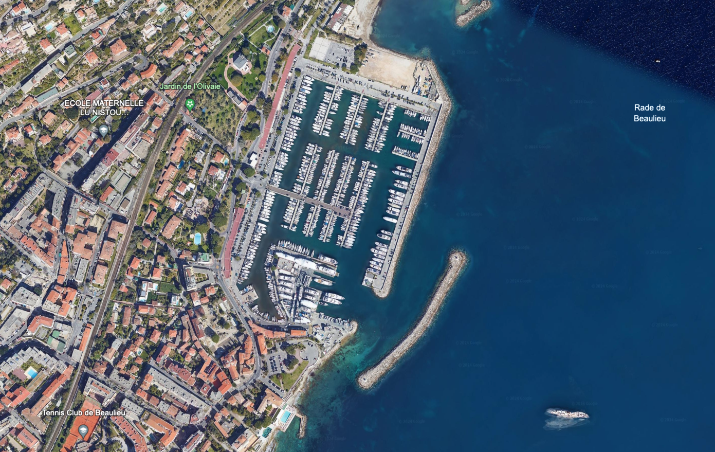 Port Beaulieu Sur Mer - Google map