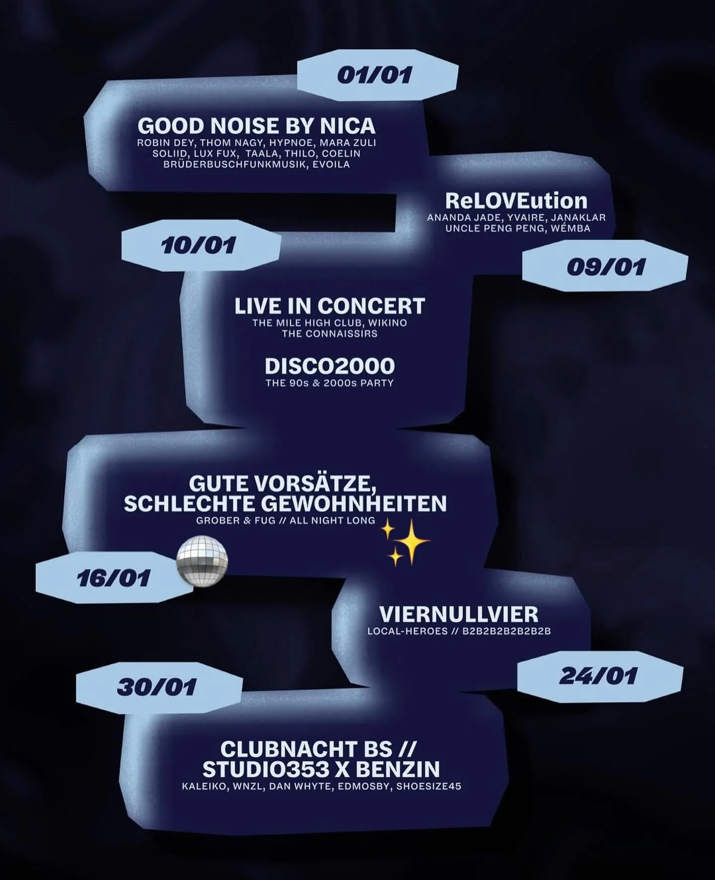 Ticket pre-sale:
https://tickets.kaschemme.ch/events/gute-vorsatze-schlechte-gewohnheiten