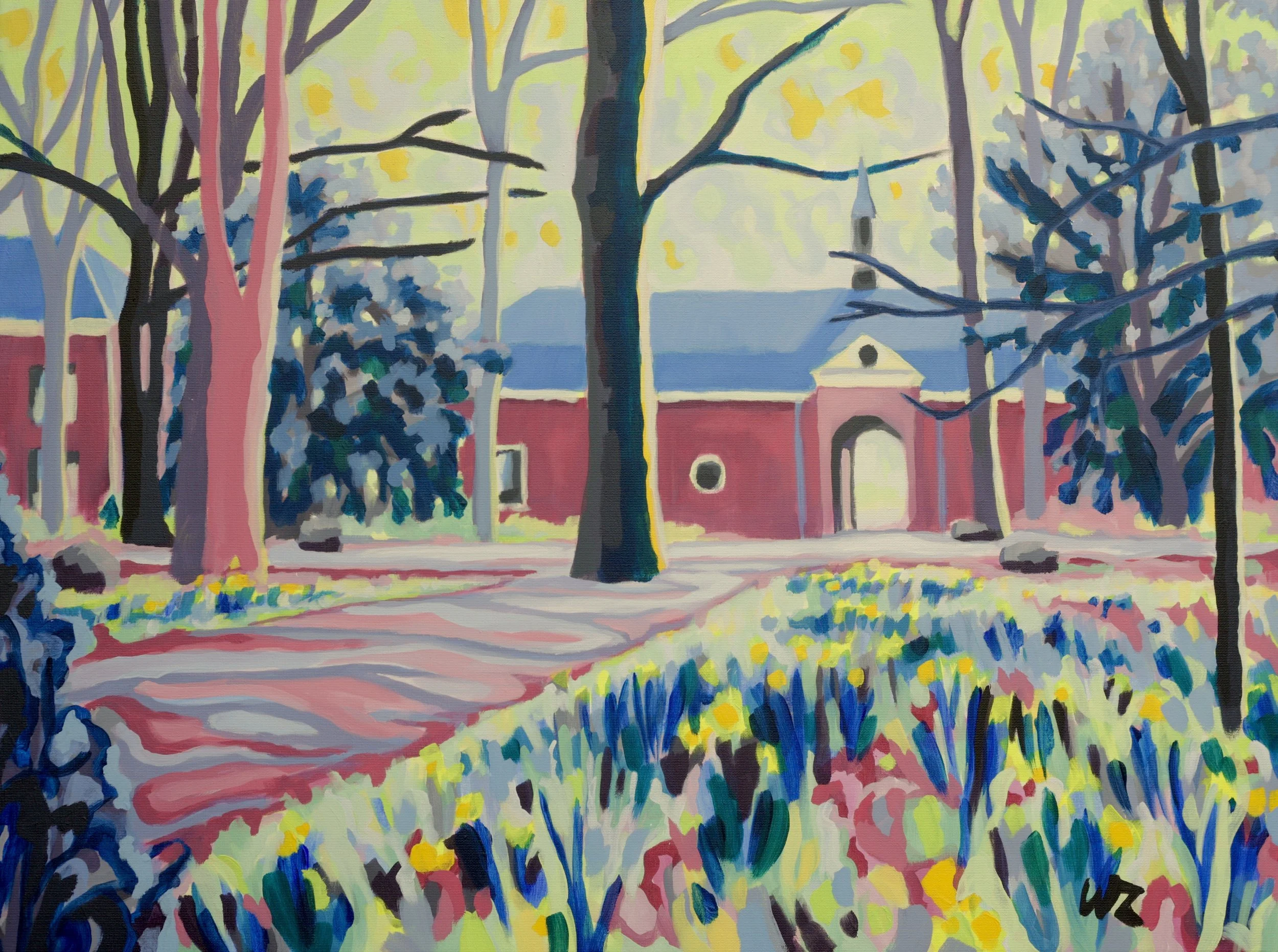 Lente op het landgoed |acryl op linnen | 60 x 80
