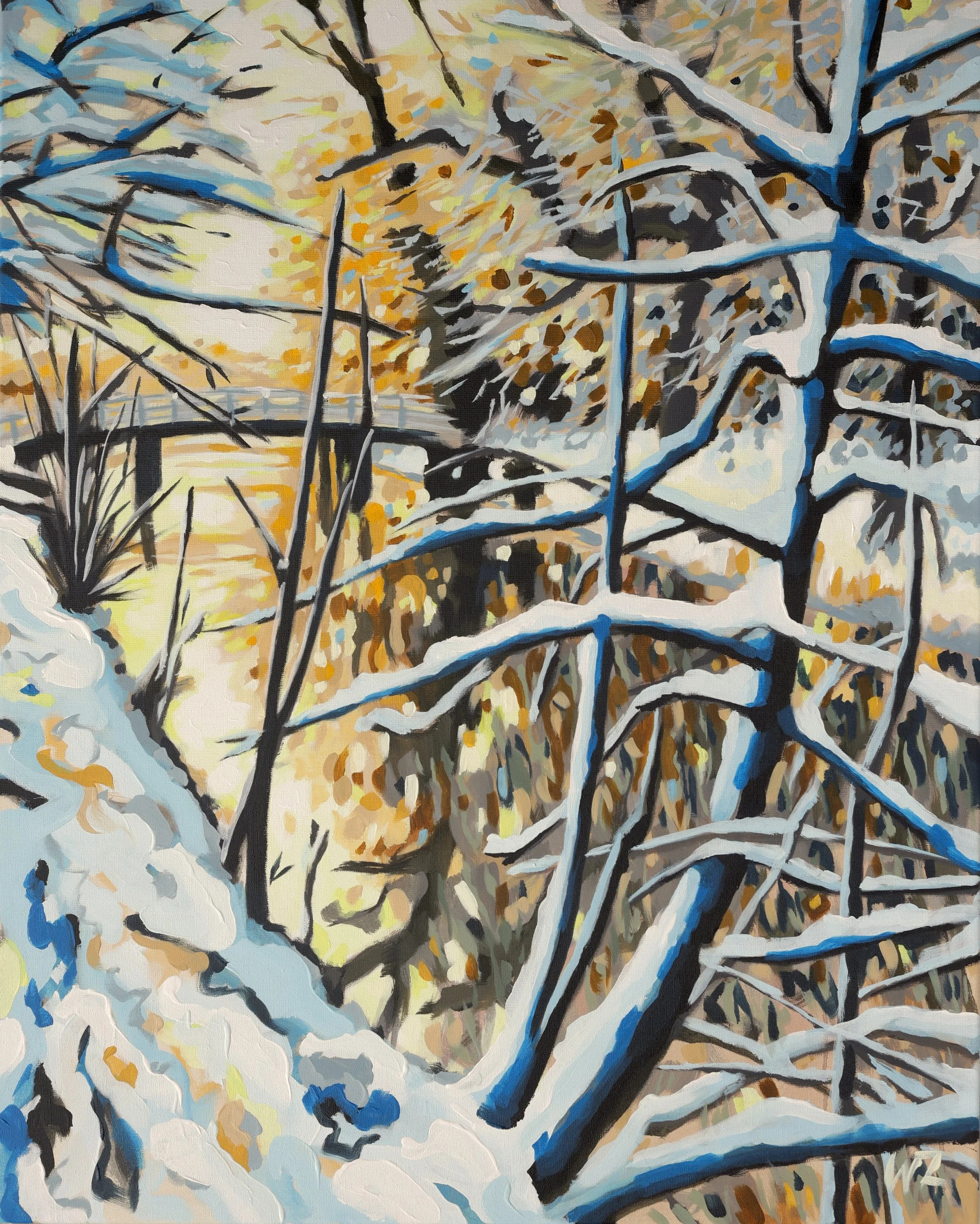 Sneeuw voor de zon | acryl op linnen | 100 x 80