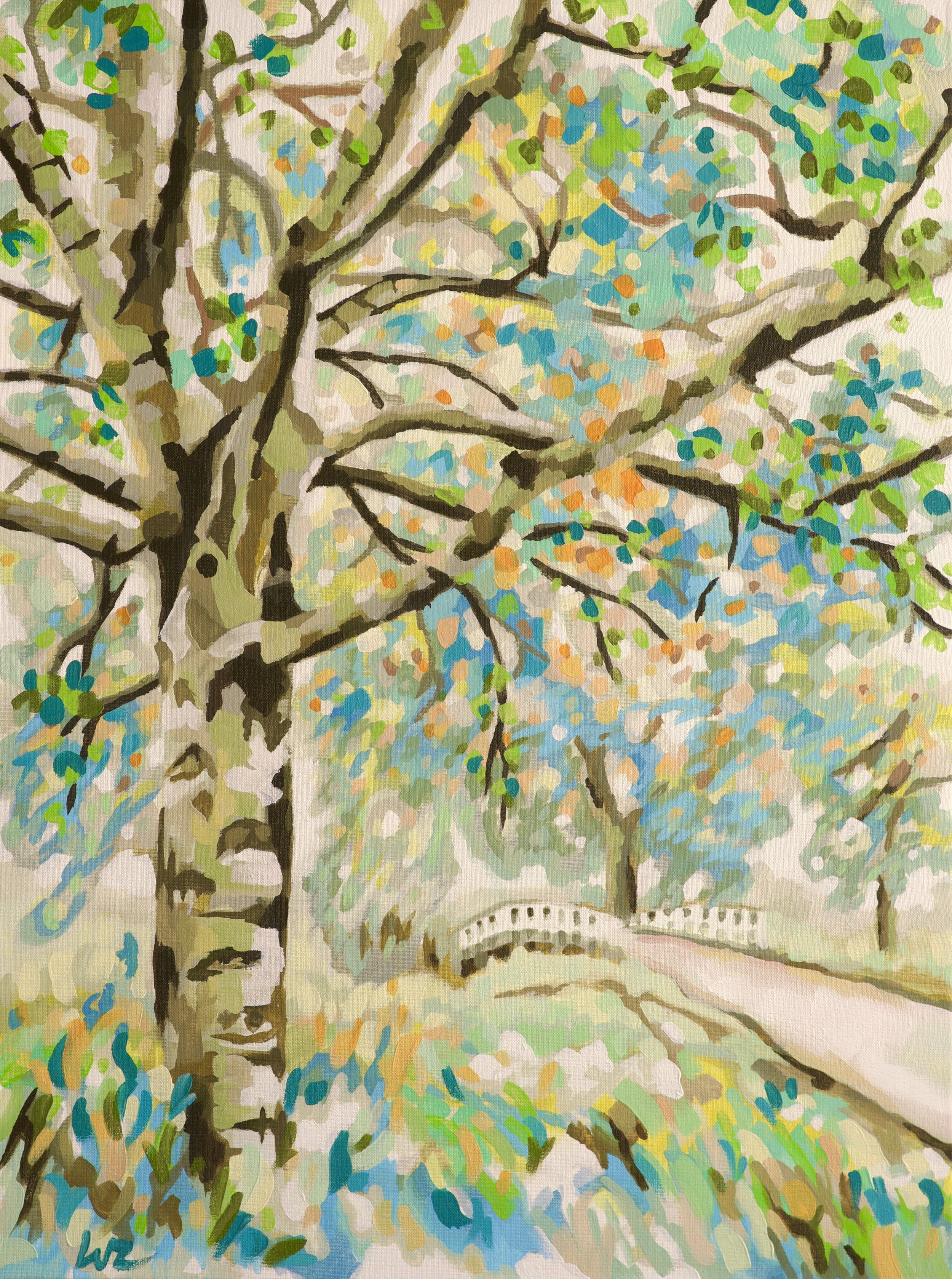 Abelen bij Bunnik | acryl en olie op linnen | 80 x 60 