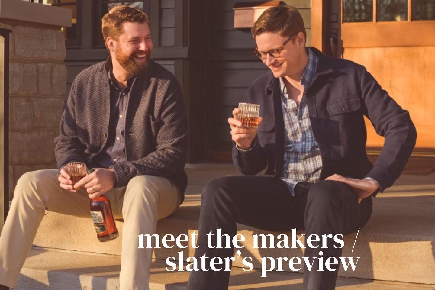 This Thursday! 👀 October 13th at 6pm, special sneak preview of Slater&rsquo;s and meet the brothers behind Nelson Brothers Distillery, Andy and Charlie Nelson! We&rsquo;re selling a limited amount of tickets to this whiskey tasting and preview(link 