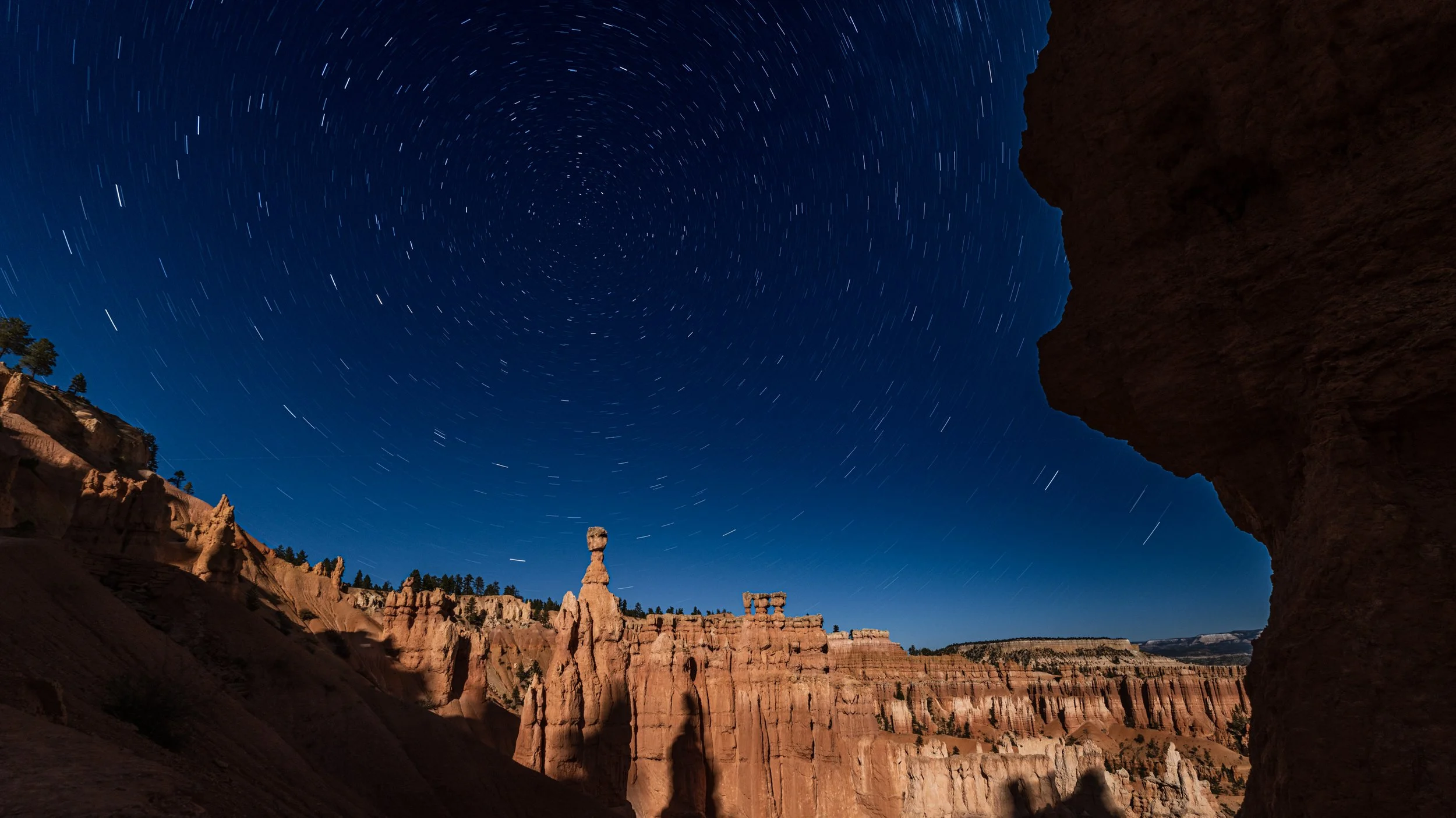 startrails, the hammer, Bryce Canyon 