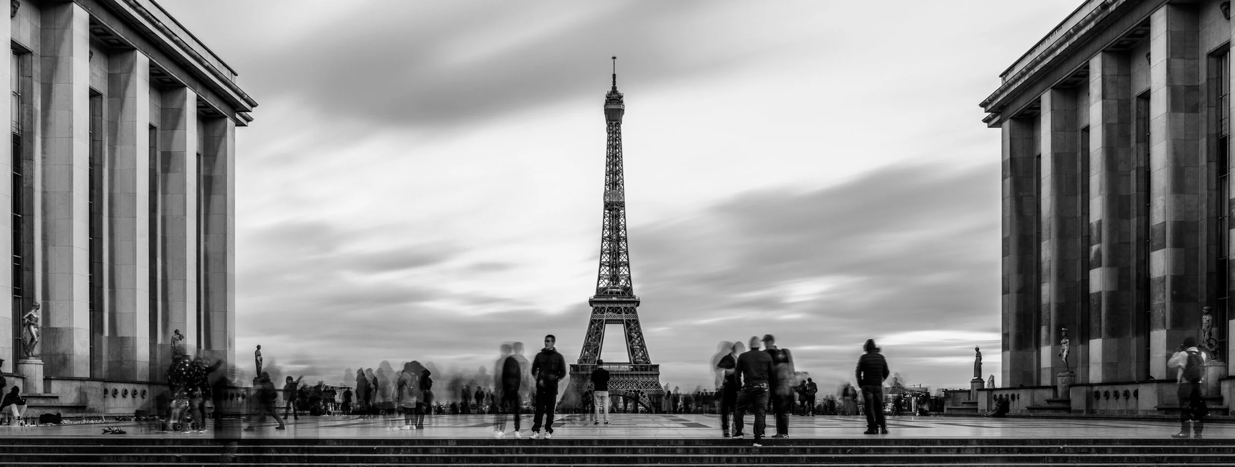 Paris, Eifeltower, Longexposure